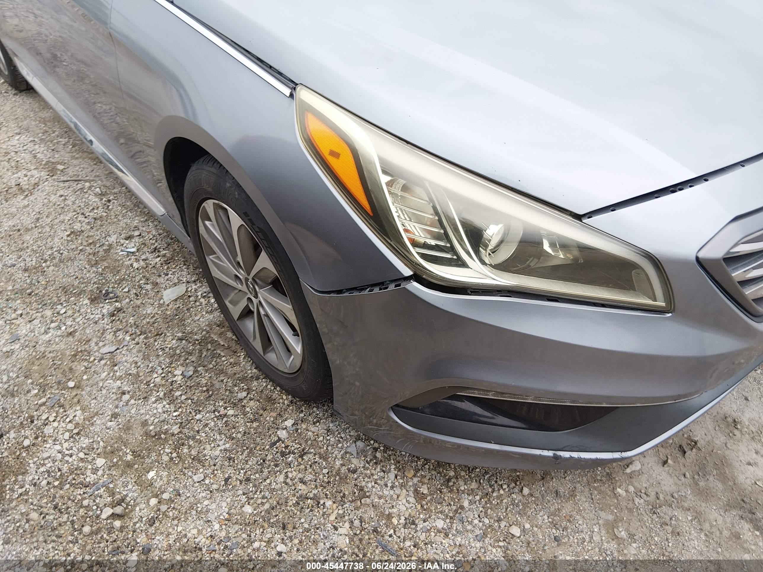 2015 Hyundai Sonata Sport Gray vin: 5NPE34AF9FH223625