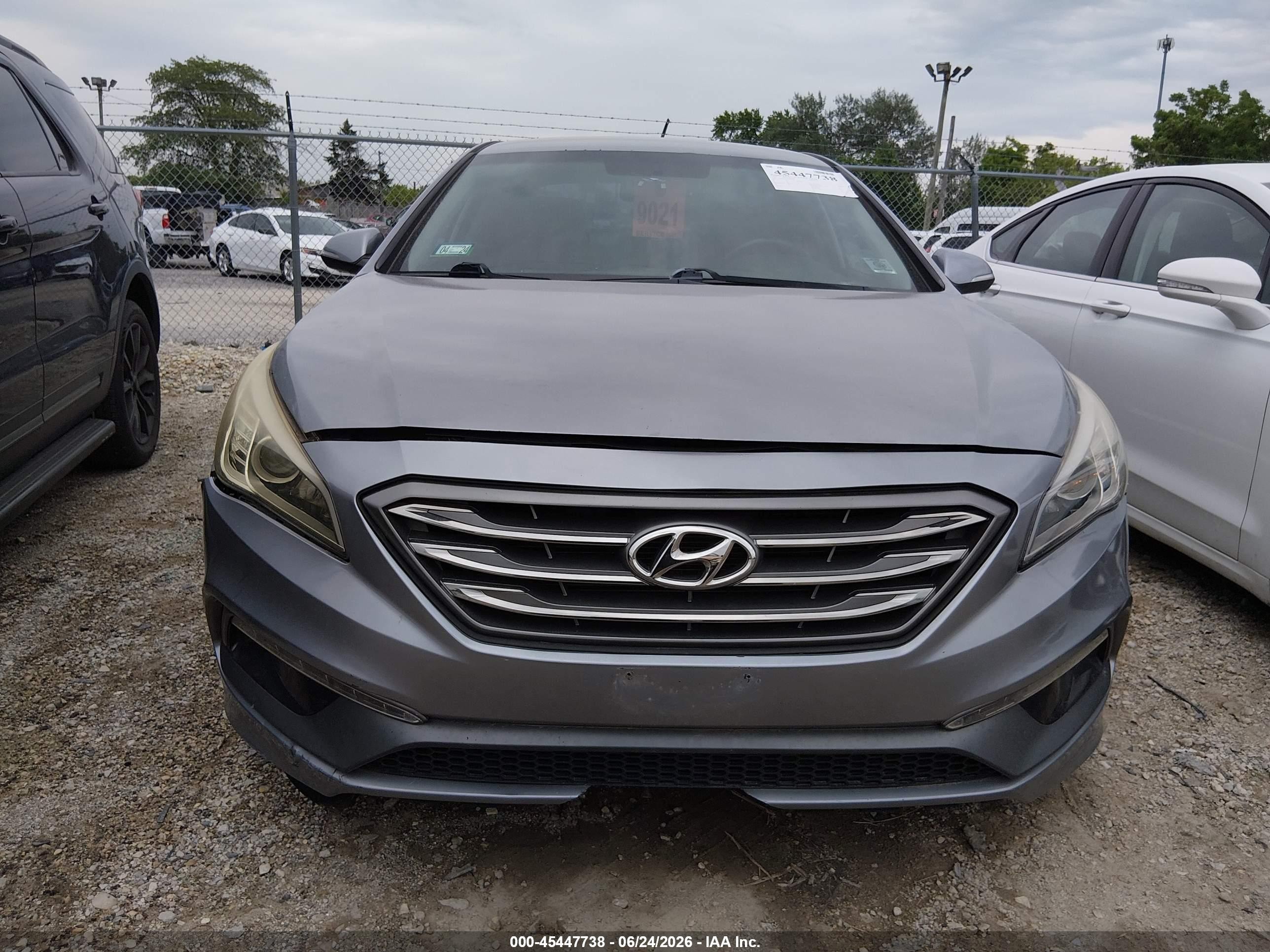 2015 Hyundai Sonata Sport Gray vin: 5NPE34AF9FH223625