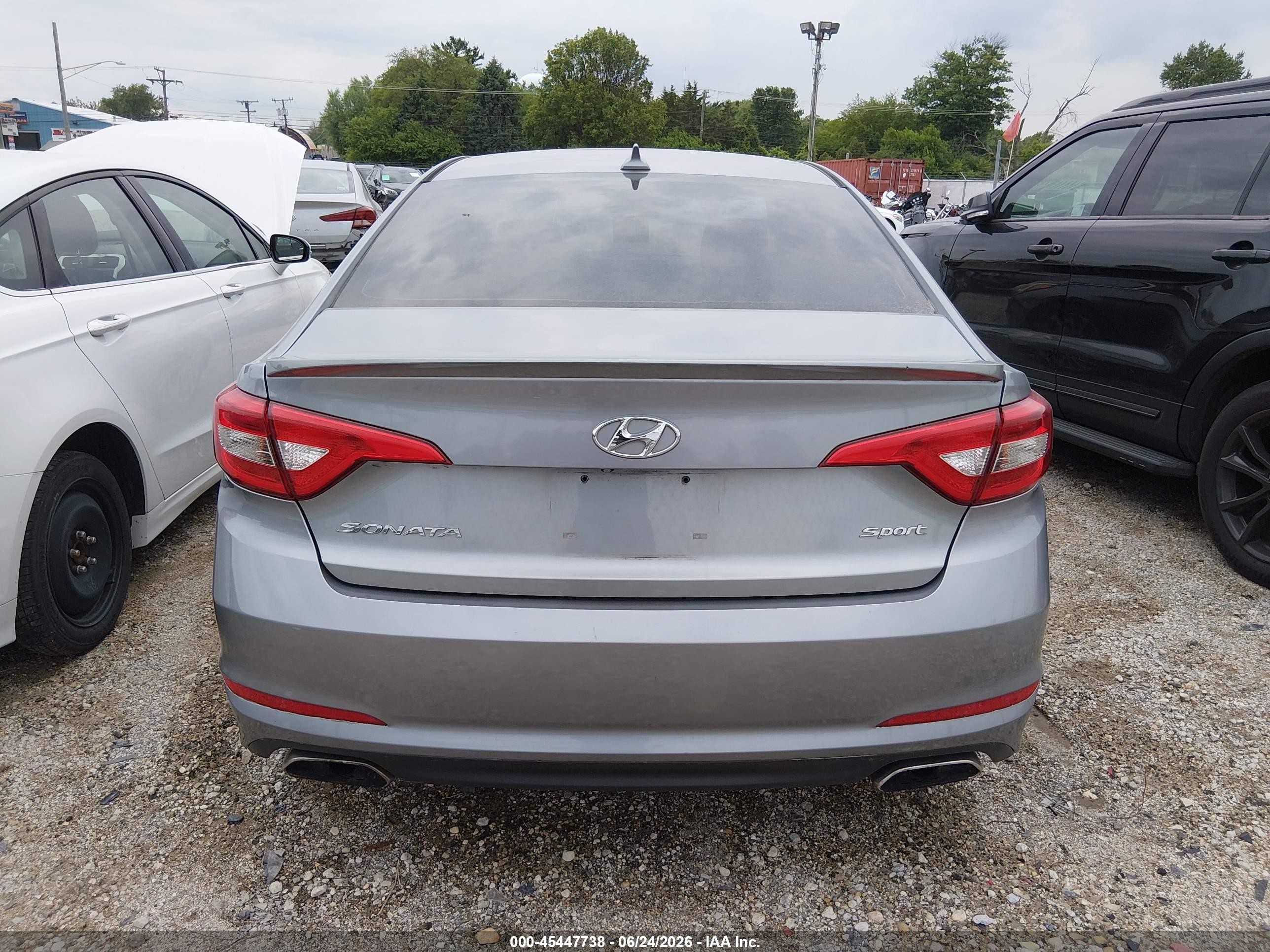 2015 Hyundai Sonata Sport Gray vin: 5NPE34AF9FH223625