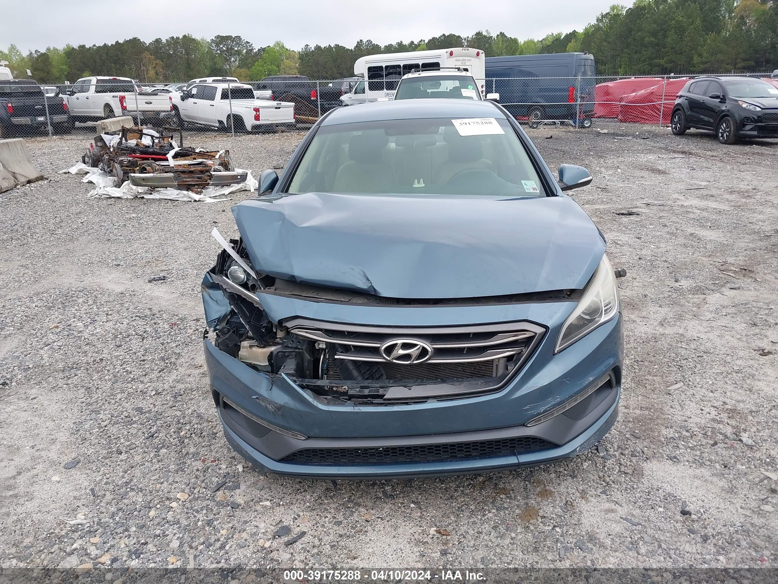 2015 Hyundai Sonata Sport Blue vin: 5NPE34AF9FH238397