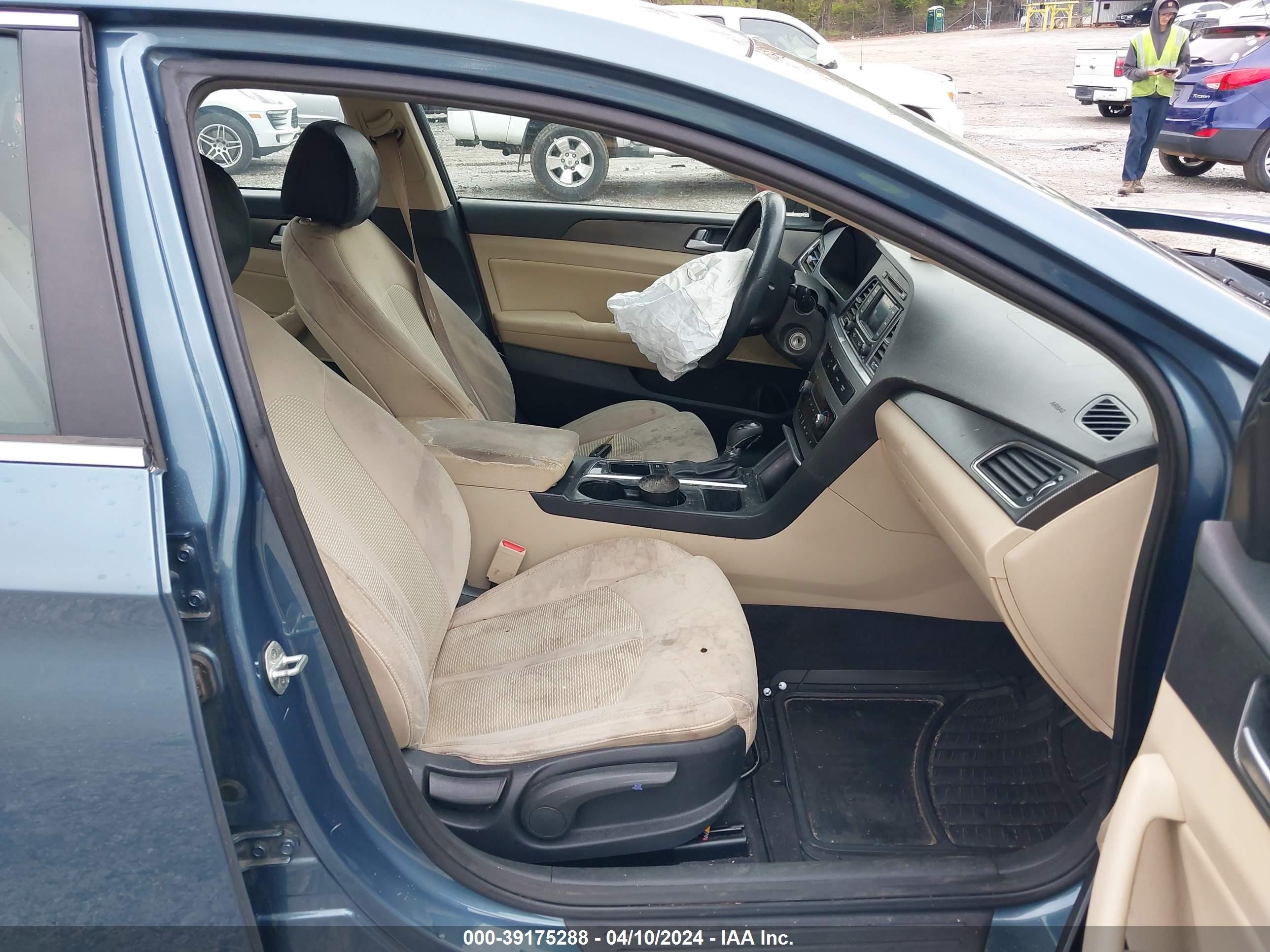 2015 Hyundai Sonata Sport Blue vin: 5NPE34AF9FH238397