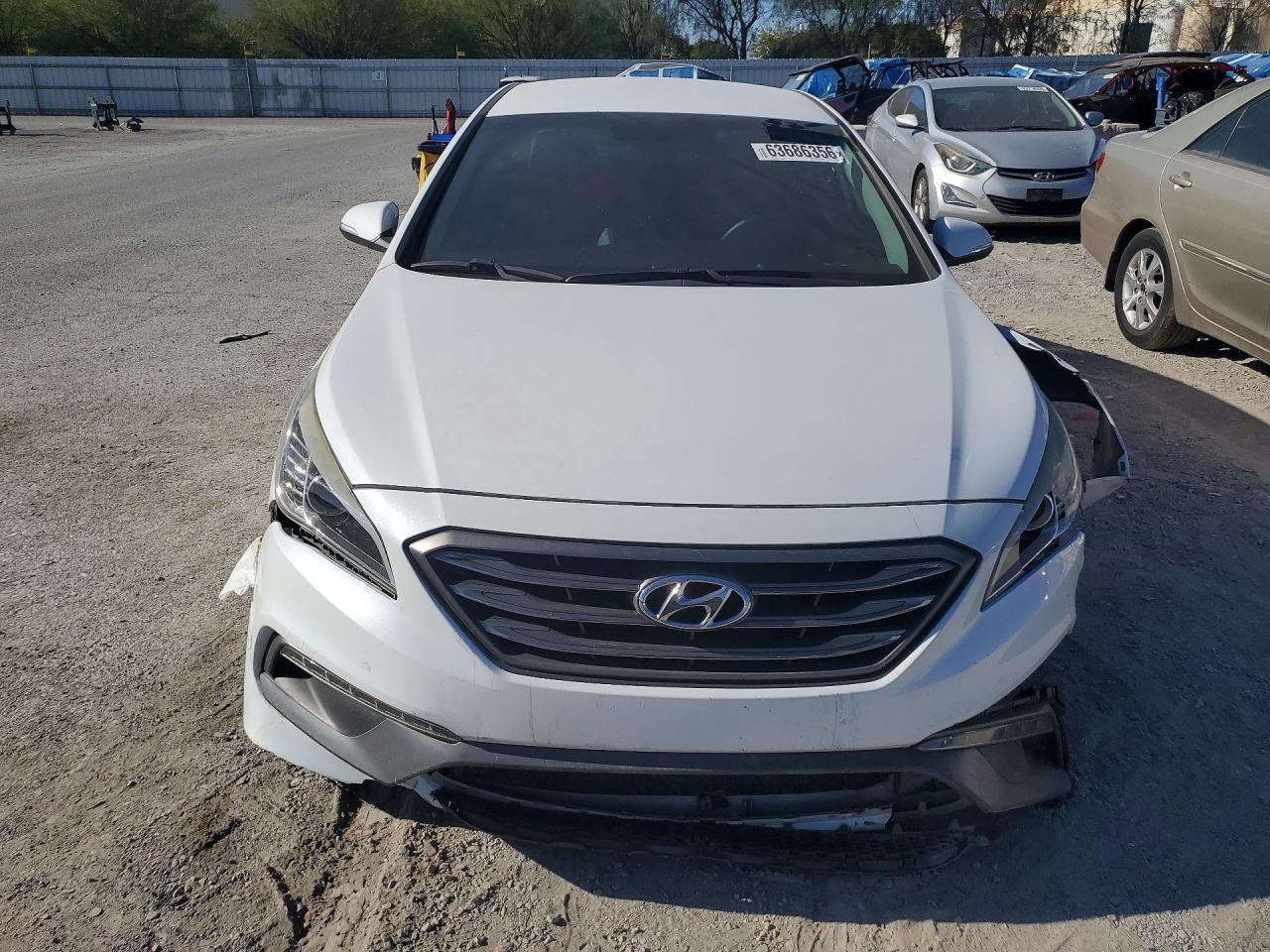 2015 Hyundai Sonata Sport White vin: 5NPE34AF9FH244703