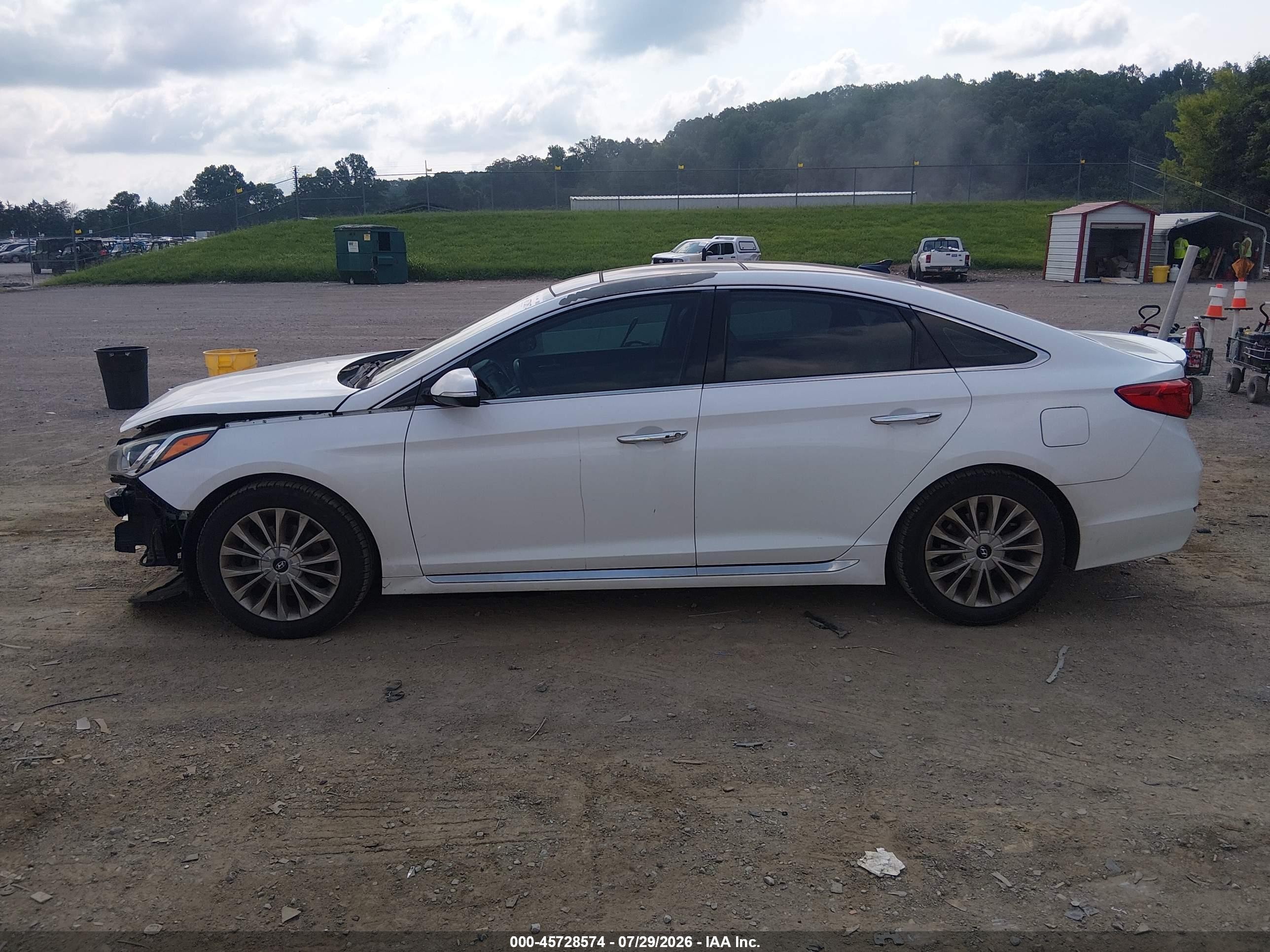 2015 Hyundai Sonata Limited White vin: 5NPE34AF9FH250436