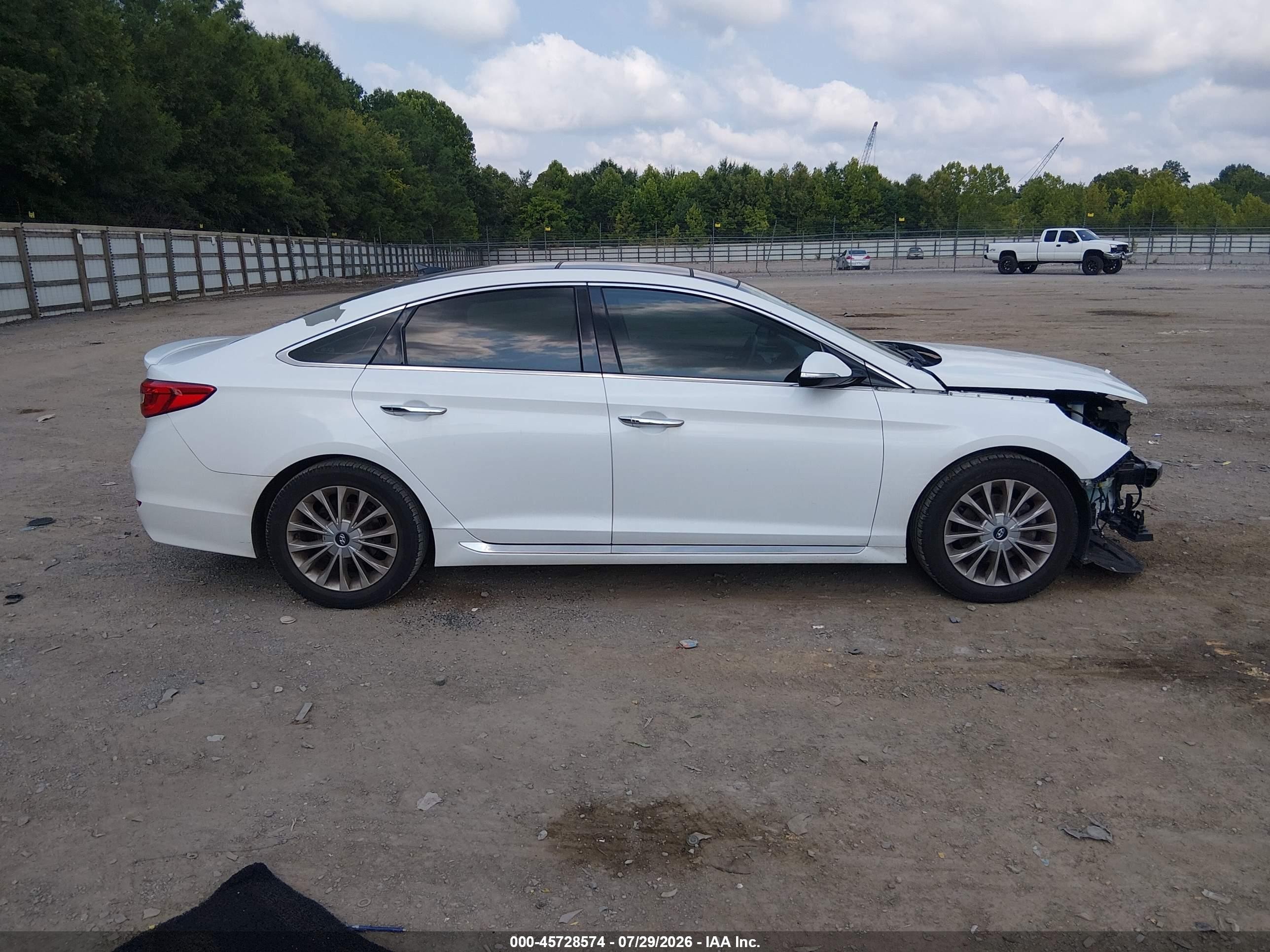 2015 Hyundai Sonata Limited White vin: 5NPE34AF9FH250436