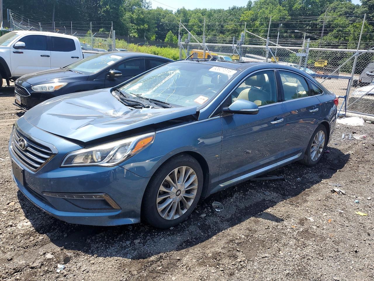 2015 Hyundai Sonata Limited Teal vin: 5NPE34AF9FH252056