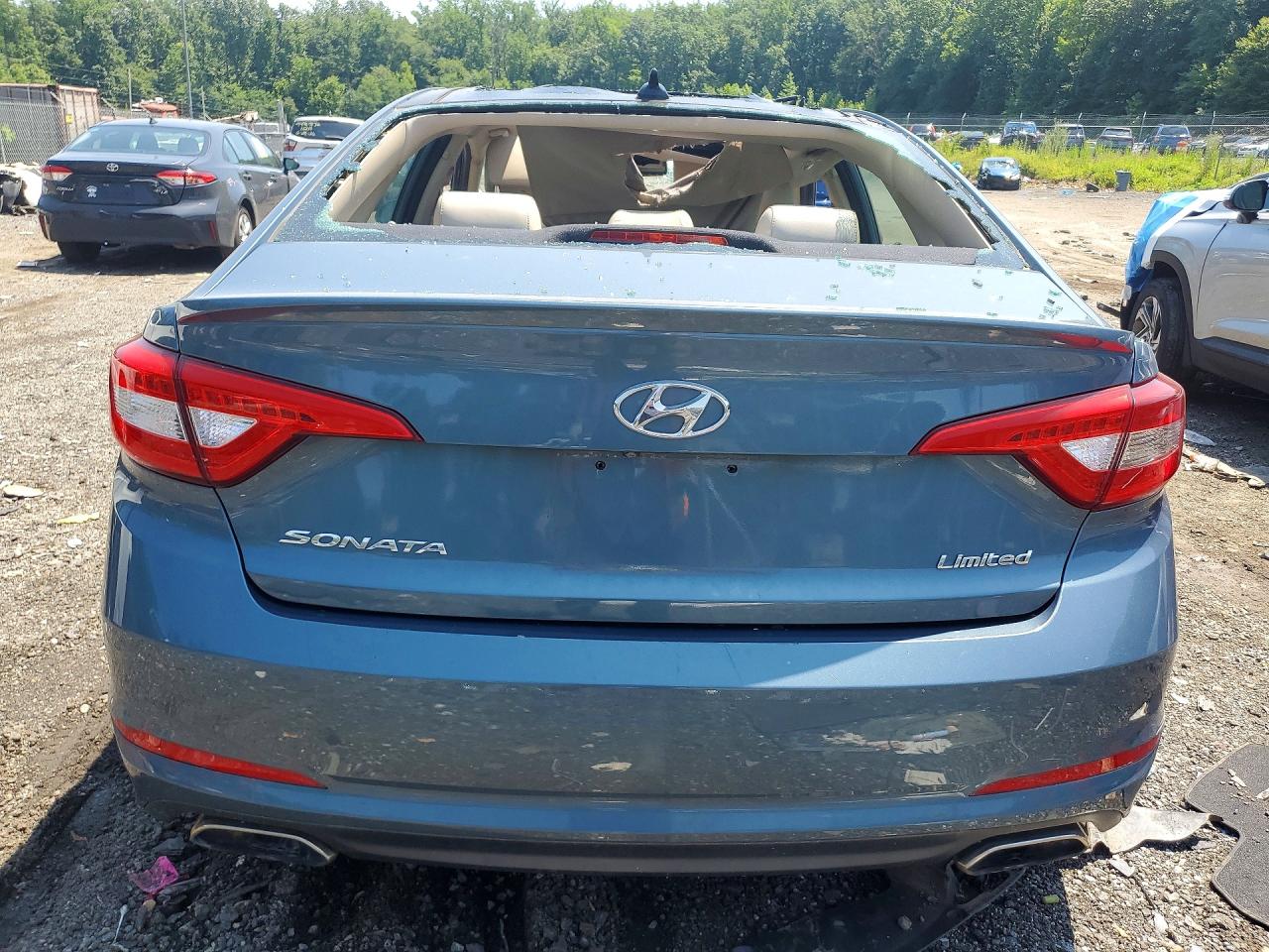 2015 Hyundai Sonata Limited Teal vin: 5NPE34AF9FH252056