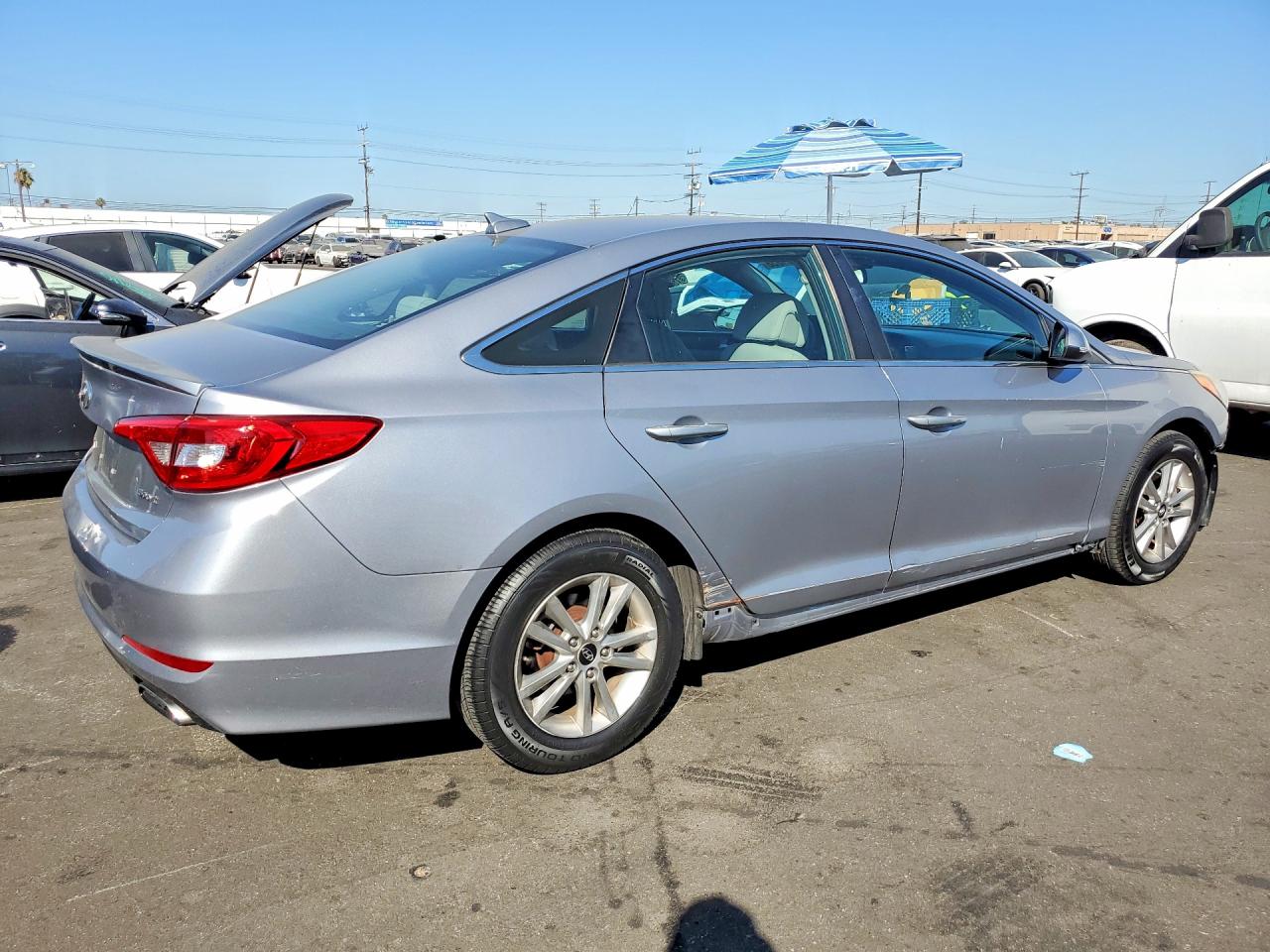 2015 Hyundai Sonata Sport Silver vin: 5NPE34AF9FH255619