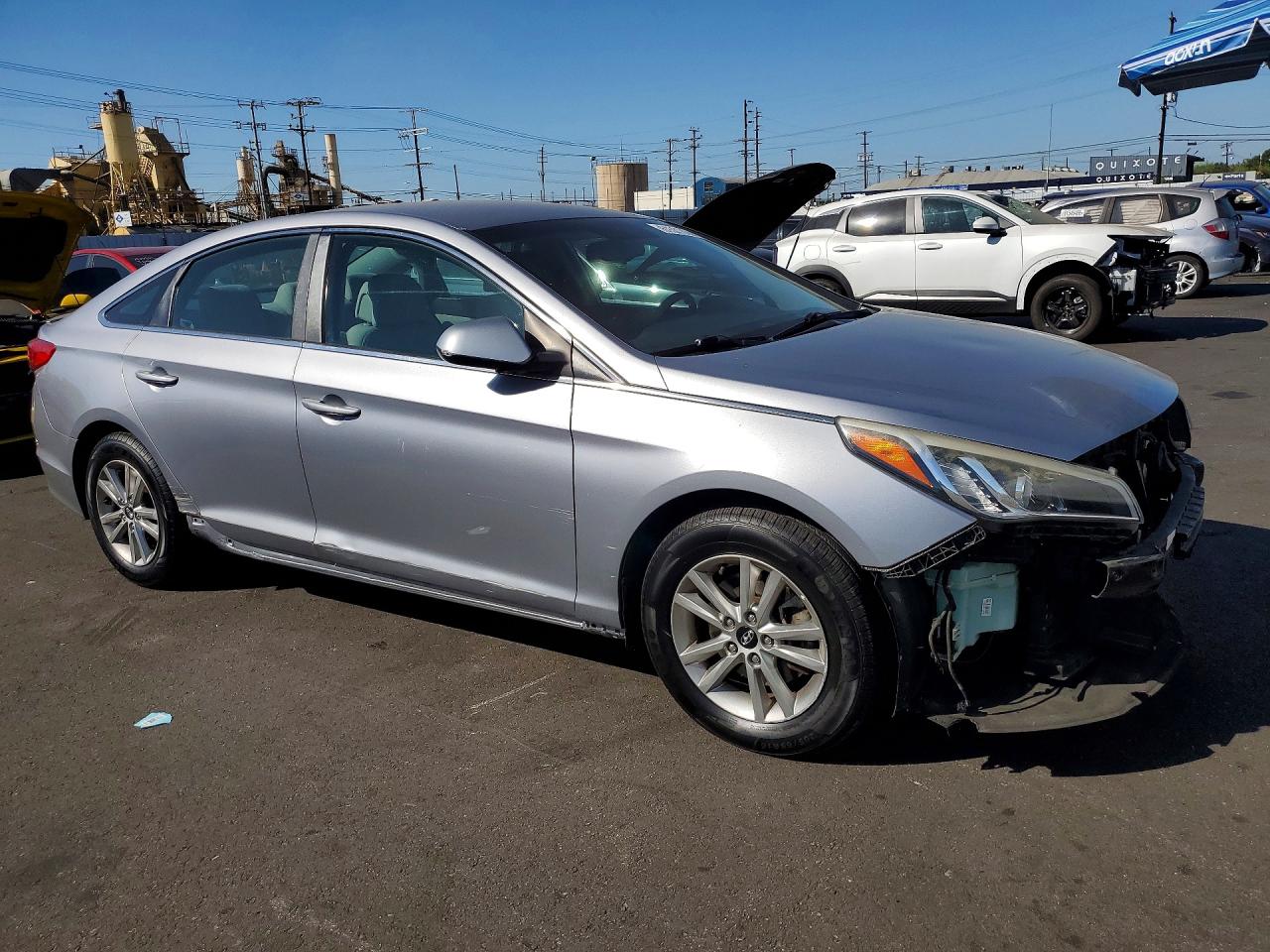 2015 Hyundai Sonata Sport Silver vin: 5NPE34AF9FH255619