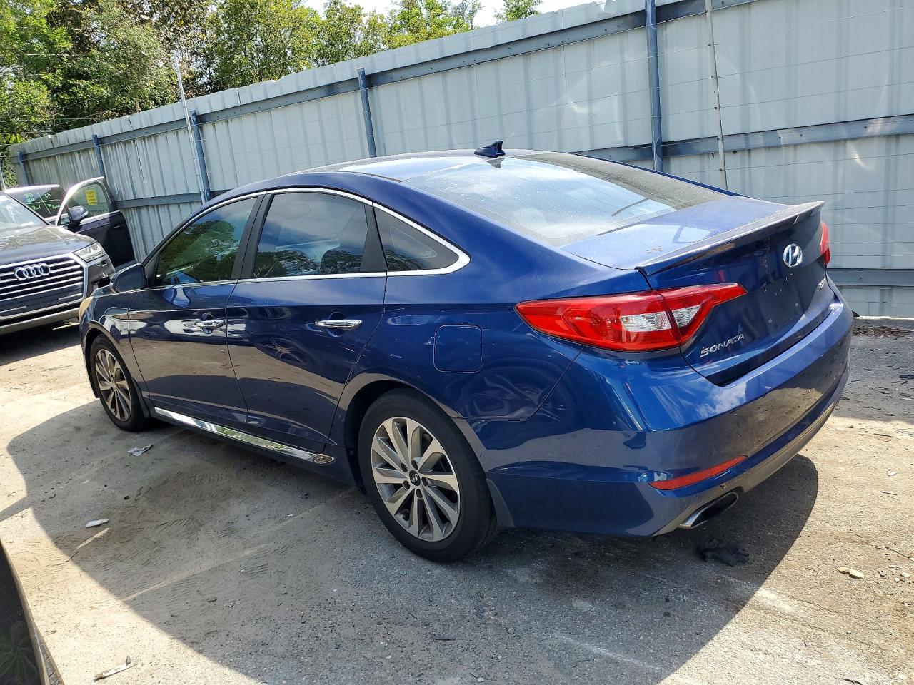 2016 Hyundai Sonata Sport Синий vin: 5NPE34AF9GH311768