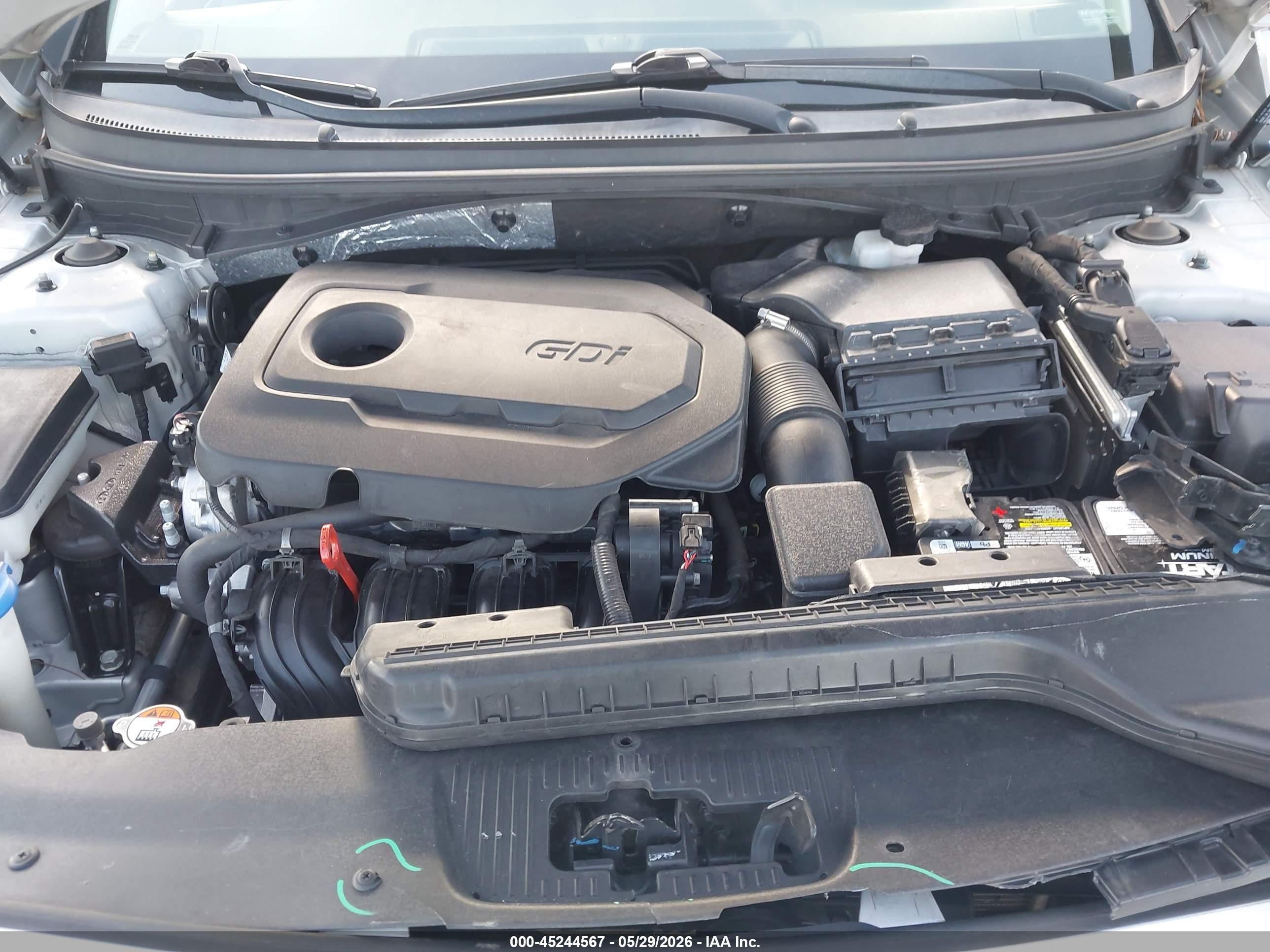2016 Hyundai Sonata Sport Silver vin: 5NPE34AF9GH327971