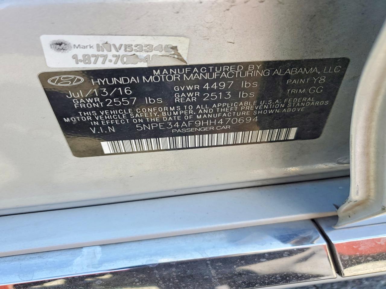 2017 Hyundai Sonata Limited Silver vin: 5NPE34AF9HH470694