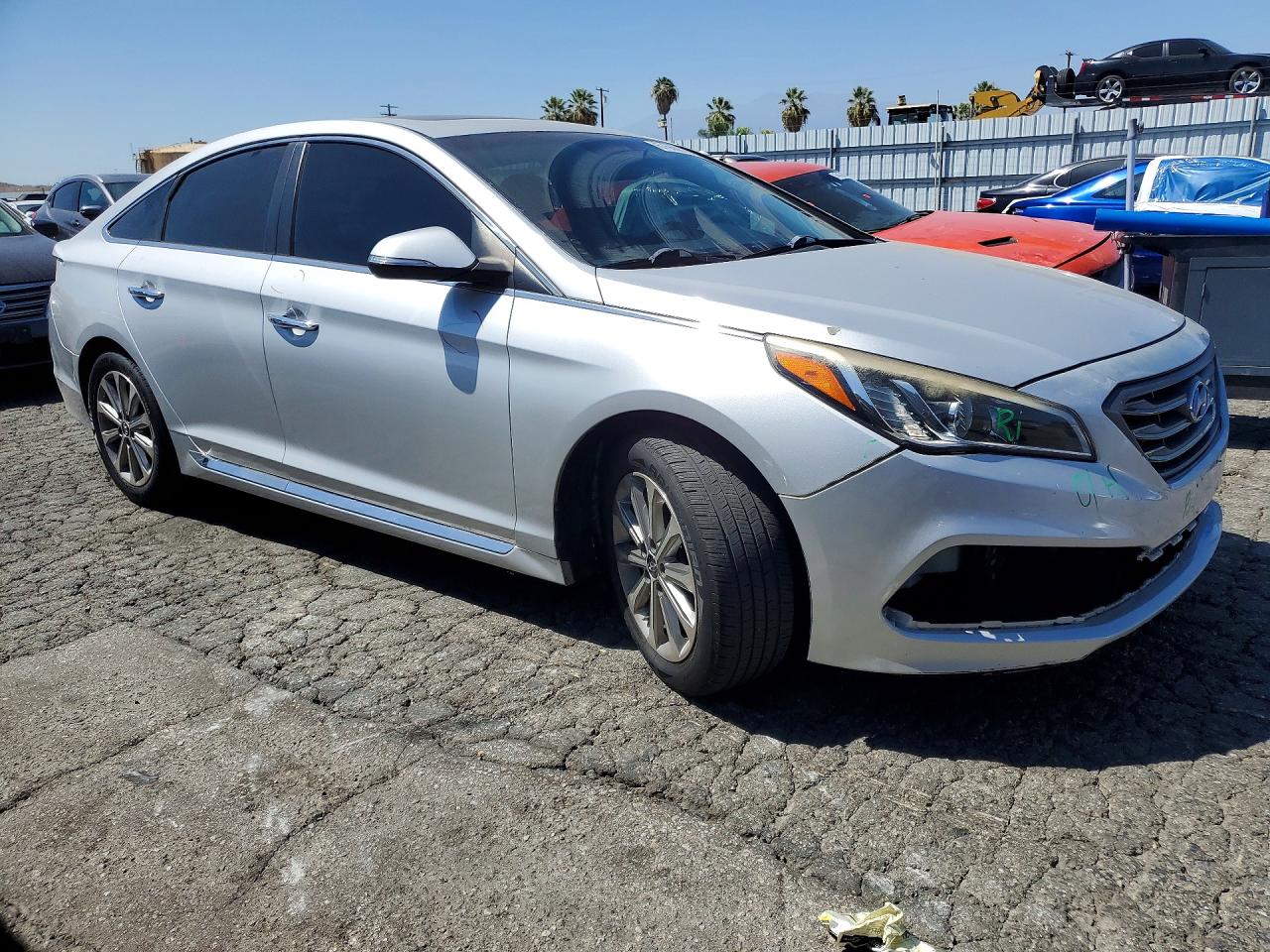 2017 Hyundai Sonata Limited Silver vin: 5NPE34AF9HH470694