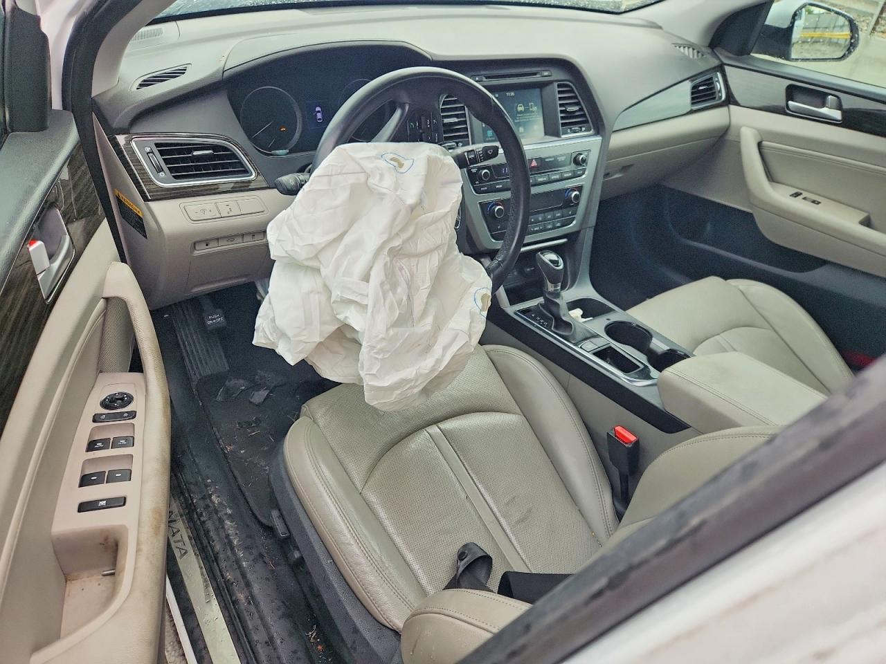 2017 Hyundai Sonata Limited White vin: 5NPE34AF9HH481937