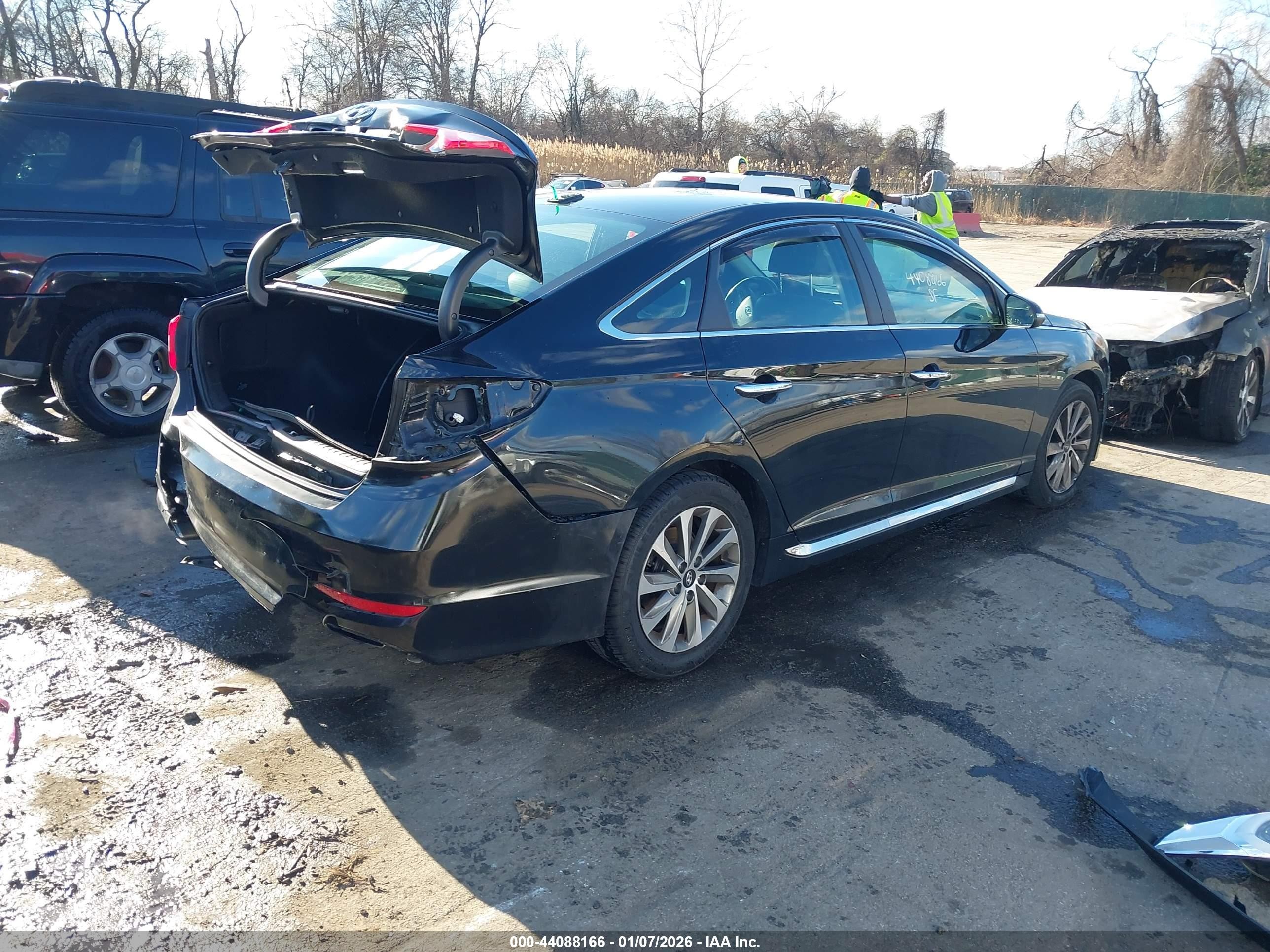2017 Hyundai Sonata Sport Black vin: 5NPE34AF9HH509557