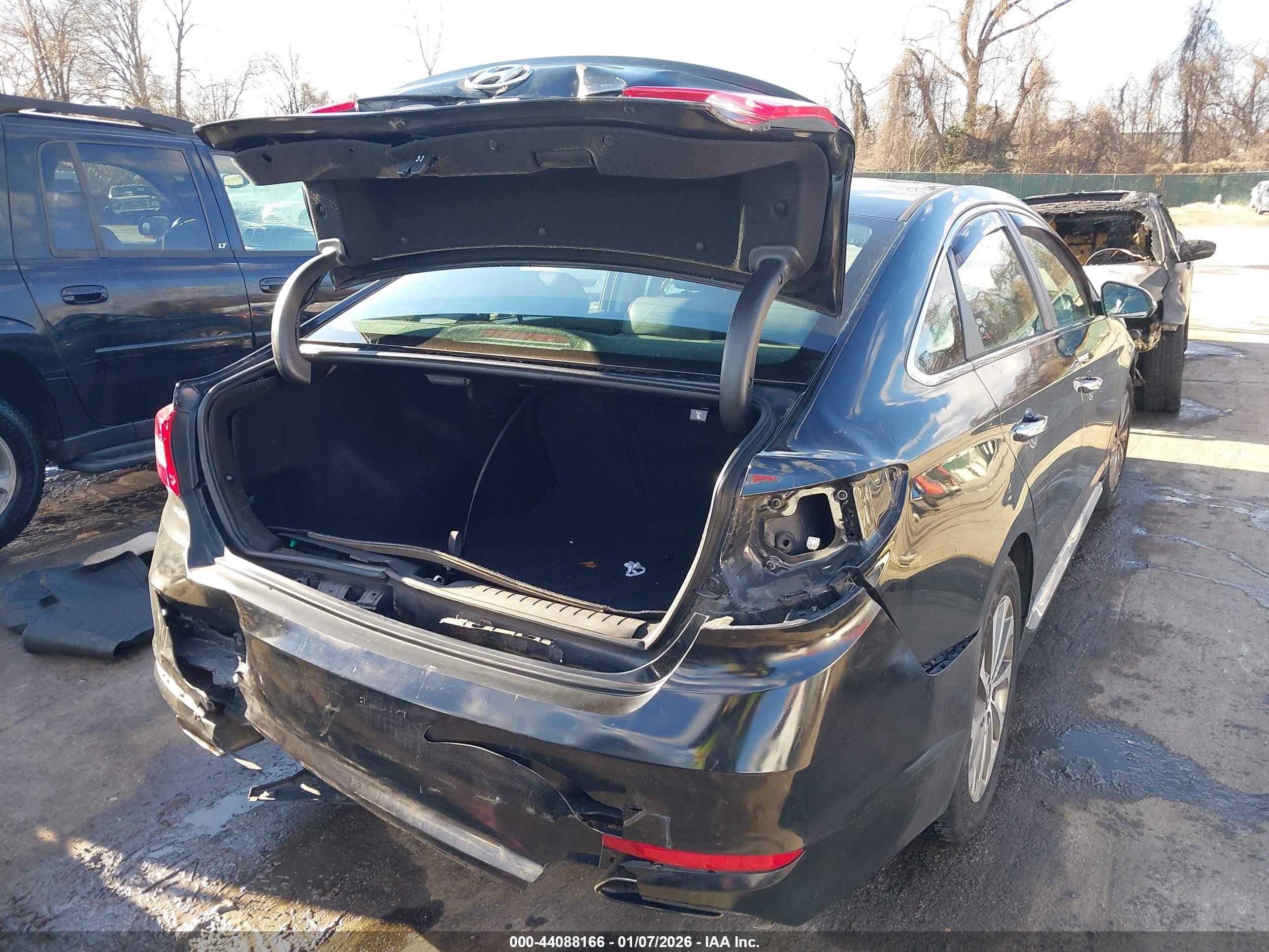 2017 Hyundai Sonata Sport Black vin: 5NPE34AF9HH509557