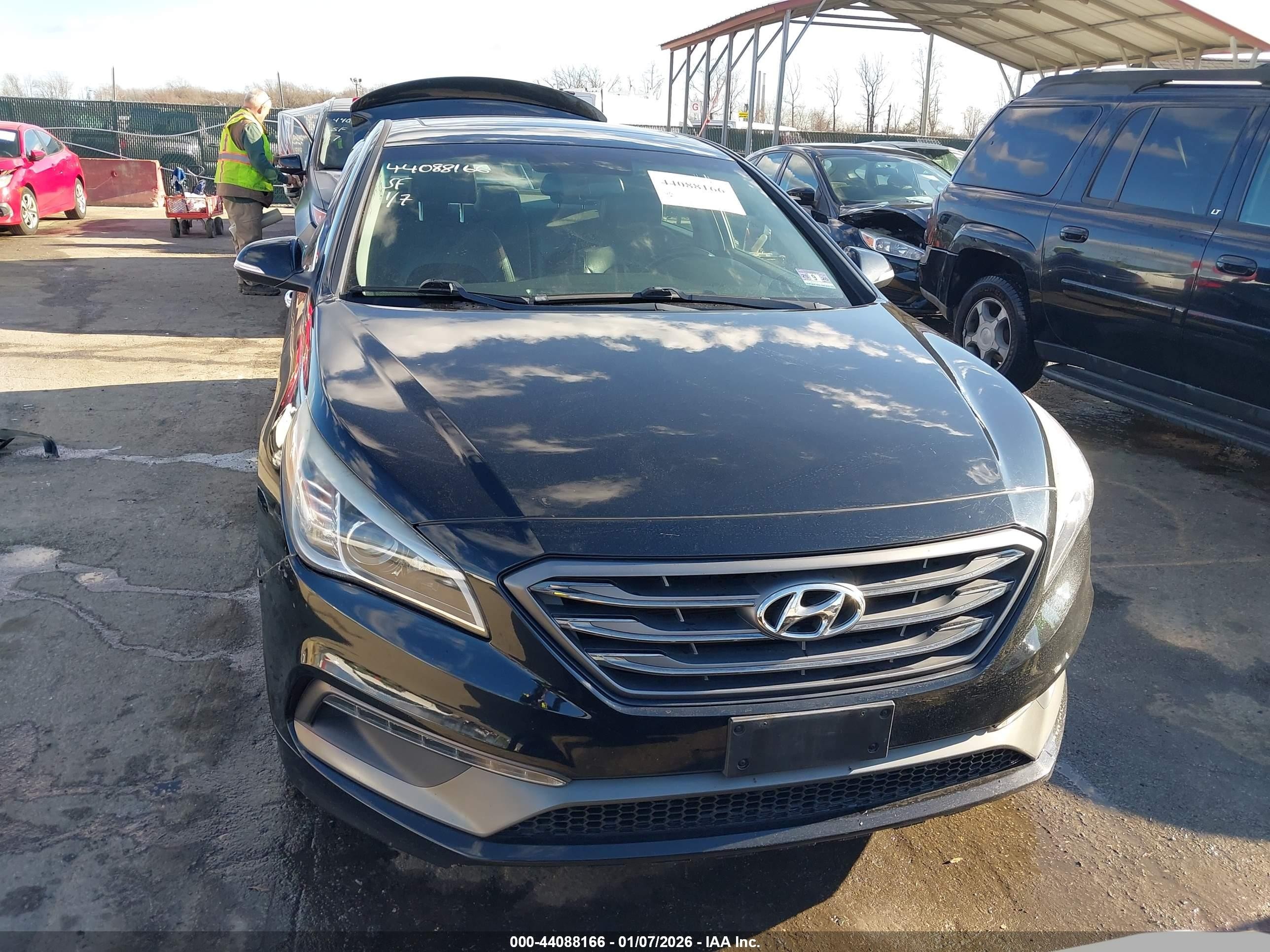 2017 Hyundai Sonata Sport Black vin: 5NPE34AF9HH509557