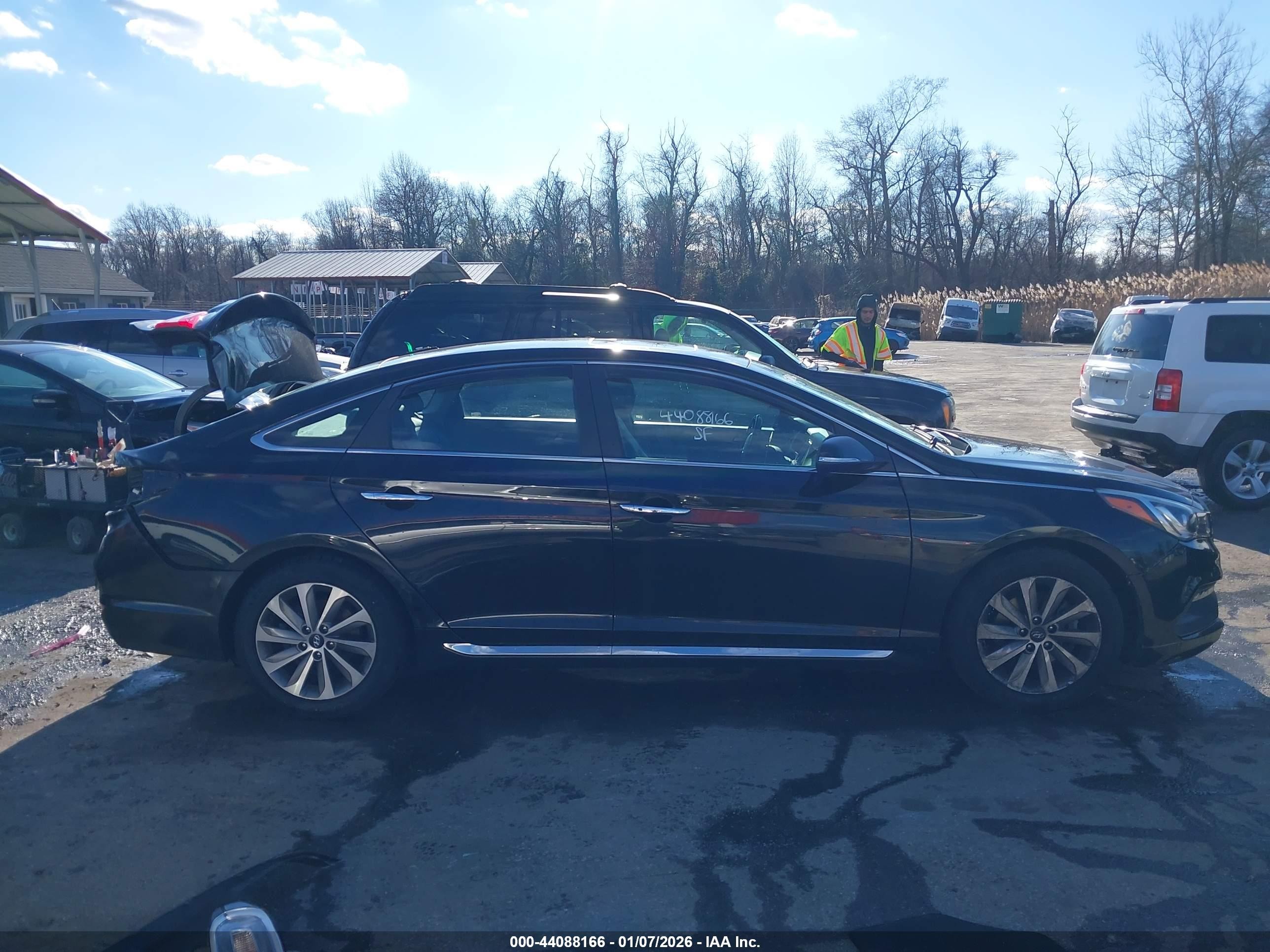 2017 Hyundai Sonata Sport Black vin: 5NPE34AF9HH509557