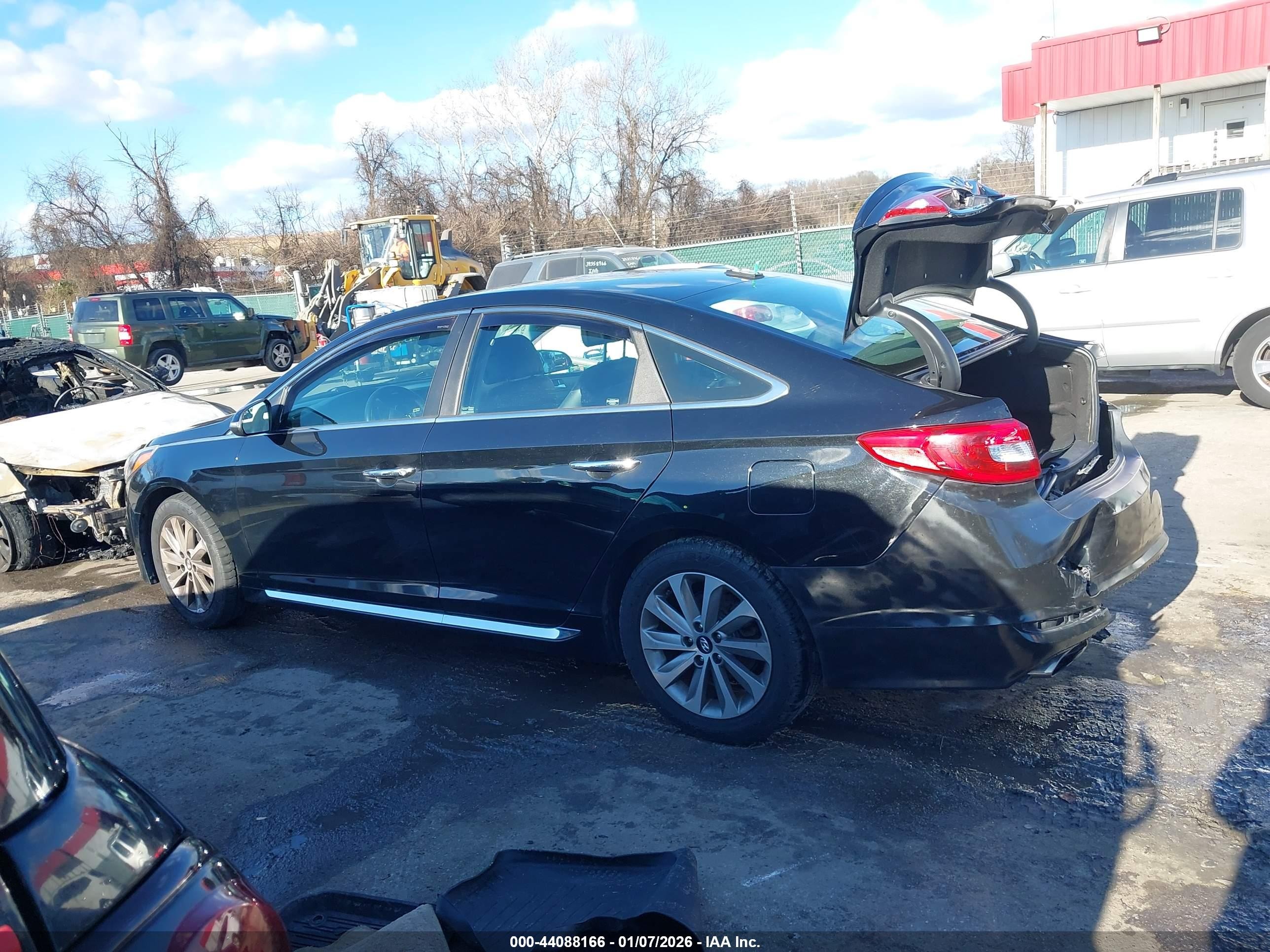 2017 Hyundai Sonata Sport Black vin: 5NPE34AF9HH509557