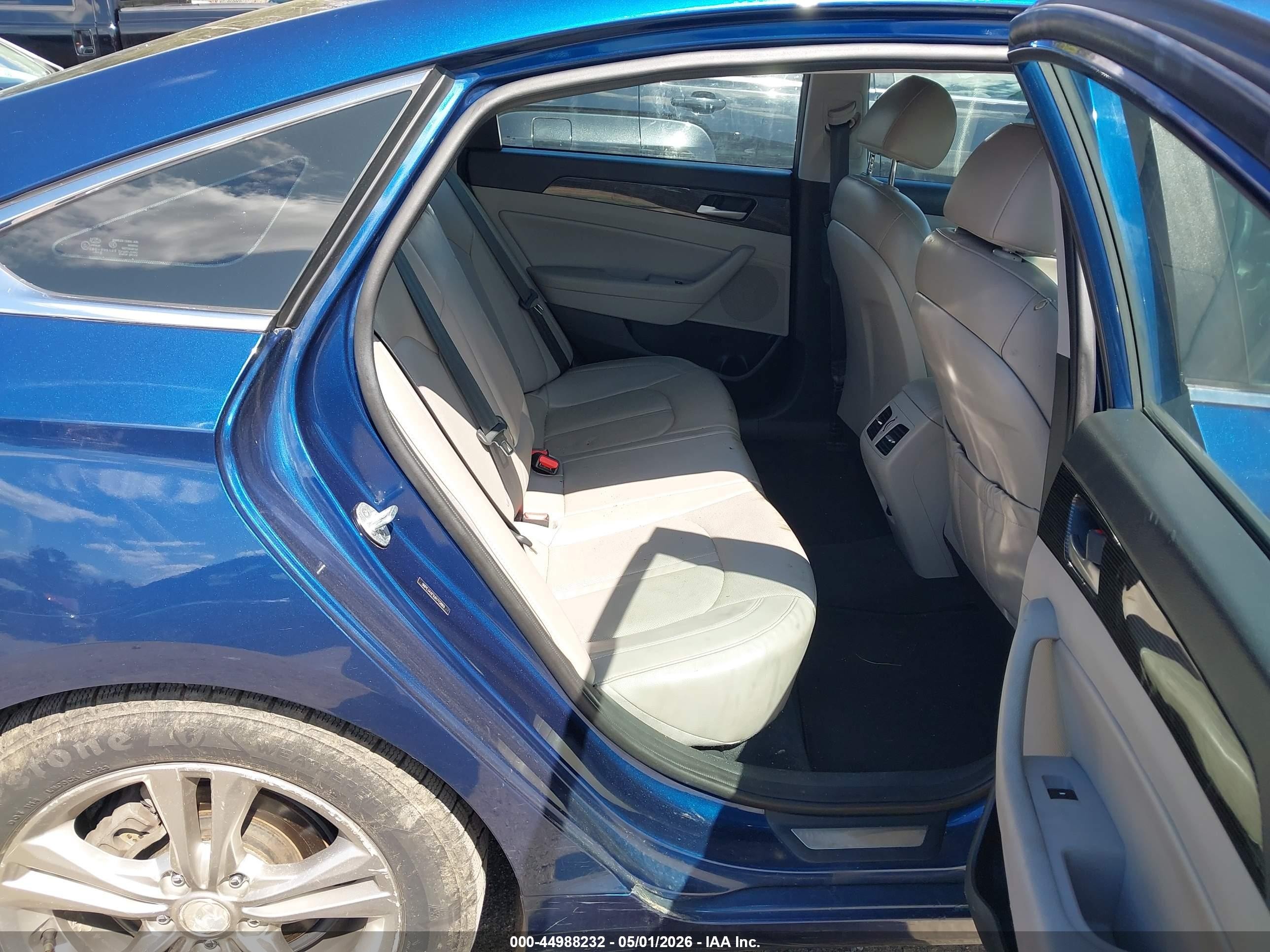 2018 Hyundai Sonata Limited Blue vin: 5NPE34AF9JH715869