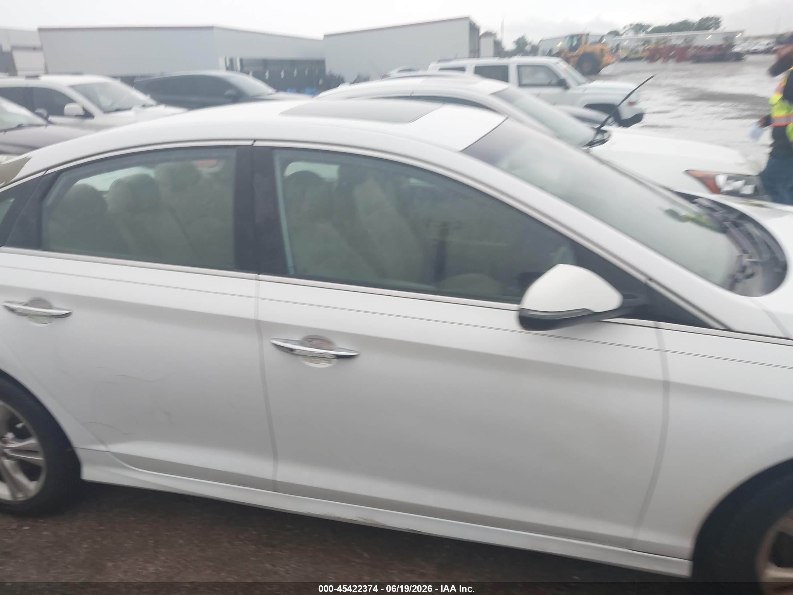 2019 Hyundai Sonata Limited Белый vin: 5NPE34AF9KH789990