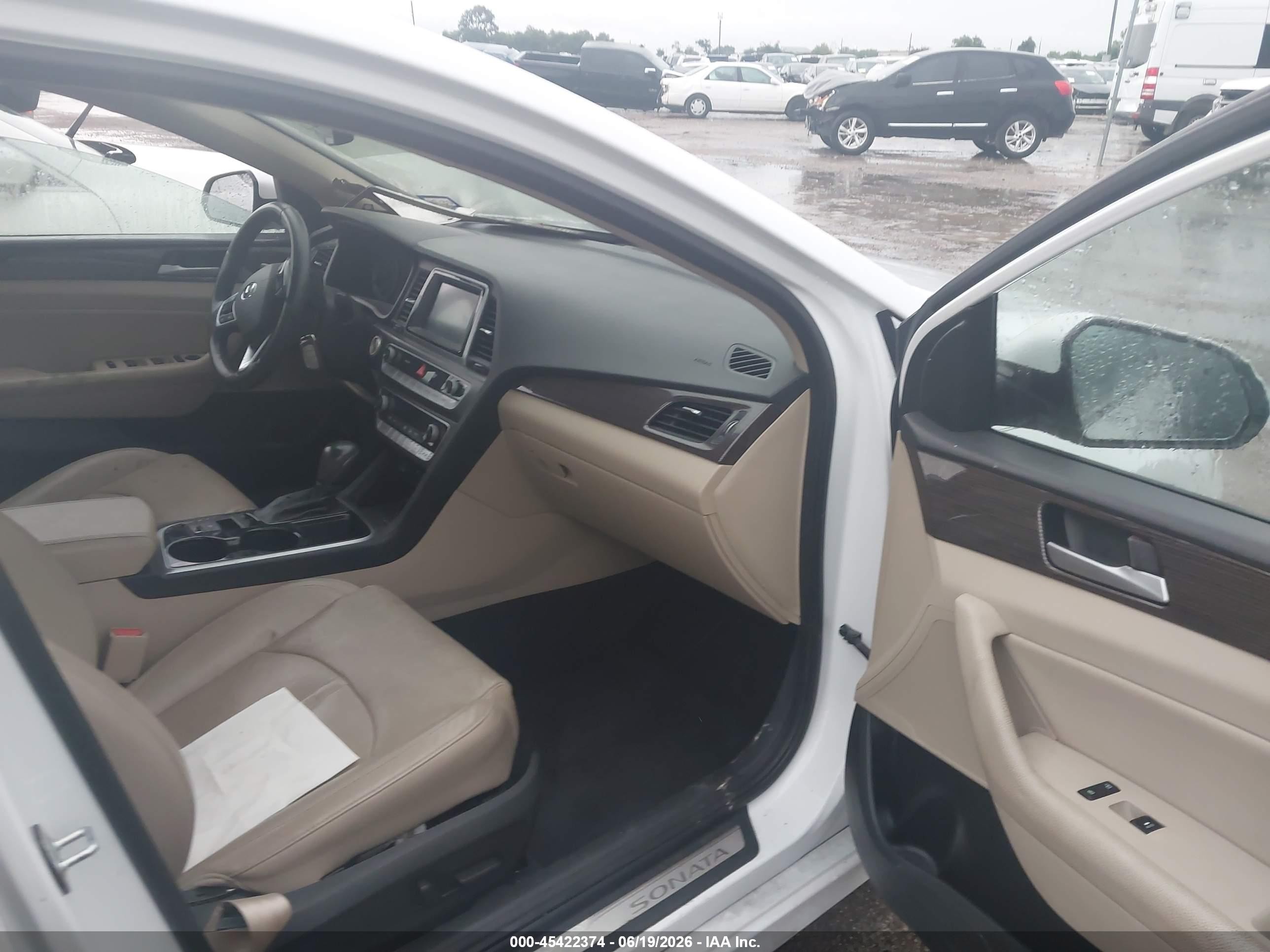 2019 Hyundai Sonata Limited Белый vin: 5NPE34AF9KH789990