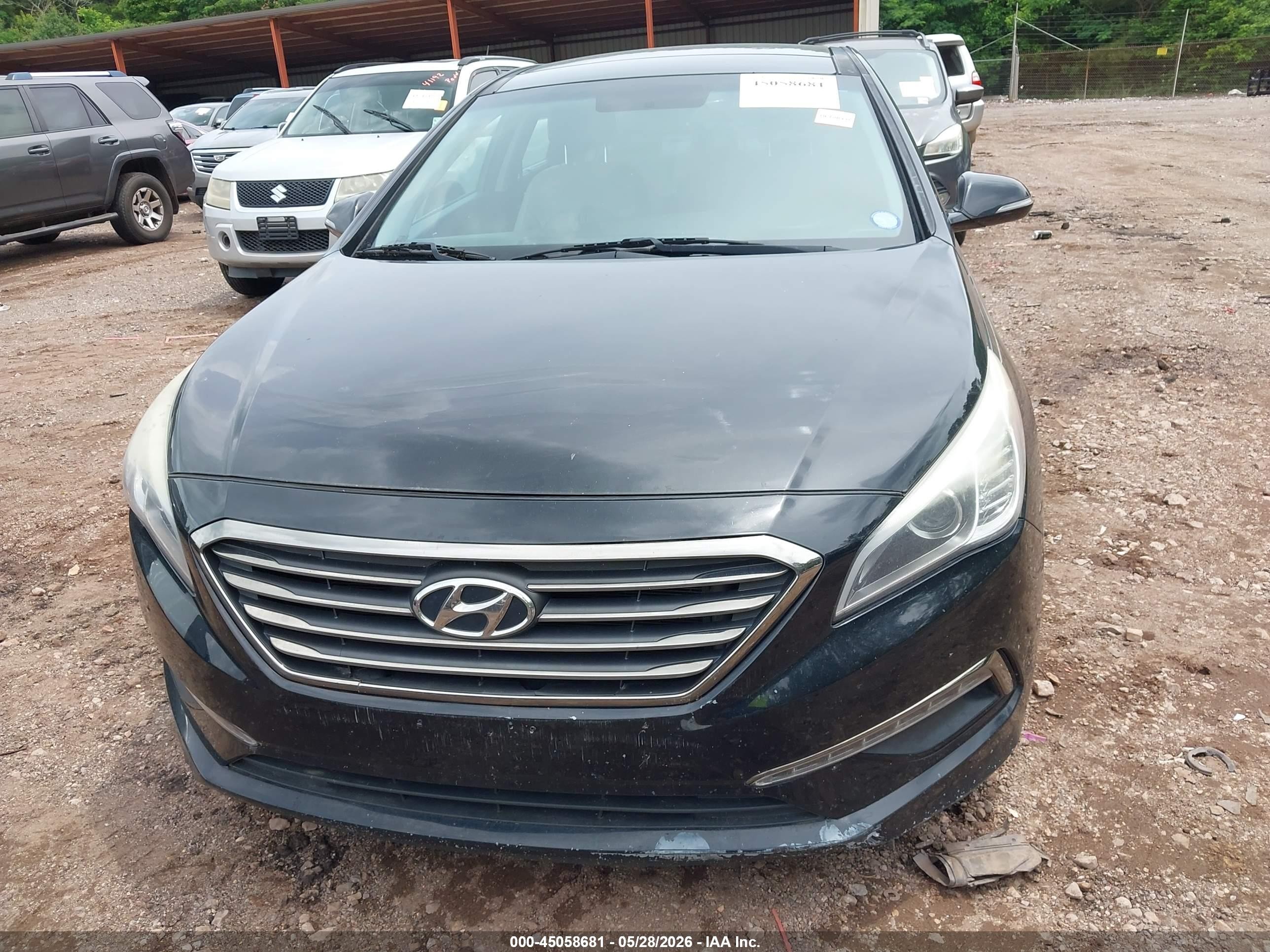 2015 Hyundai Sonata Limited Черный vin: 5NPE34AFXFH011882