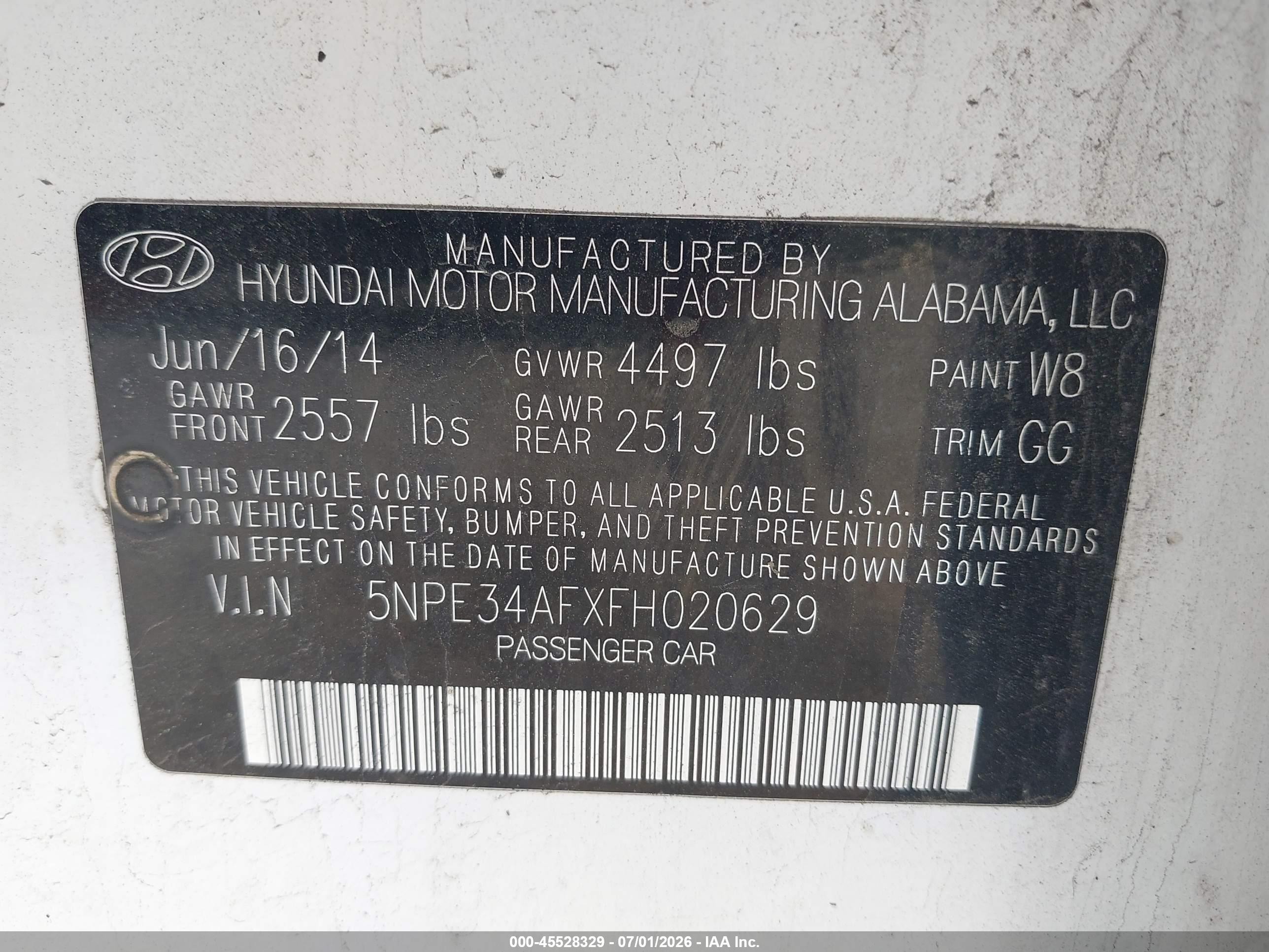 2015 Hyundai Sonata Limited Белый vin: 5NPE34AFXFH020629
