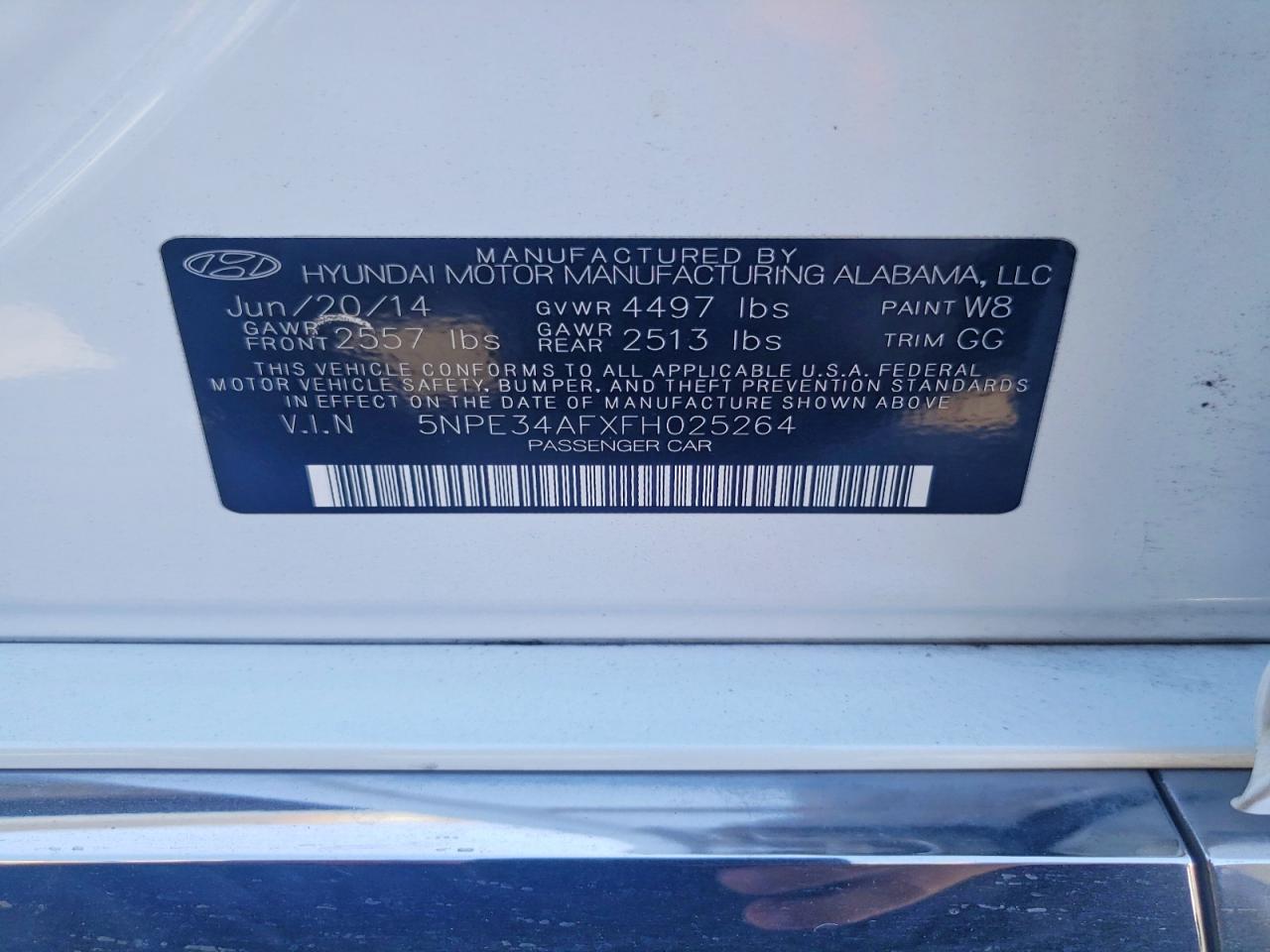 2015 Hyundai Sonata Limited White vin: 5NPE34AFXFH025264