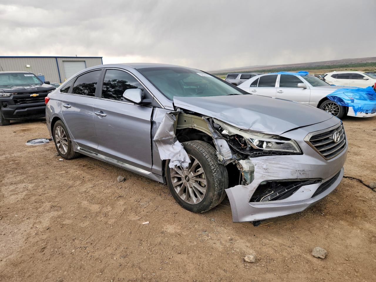 2015 Hyundai Sonata Limited Silver vin: 5NPE34AFXFH026446