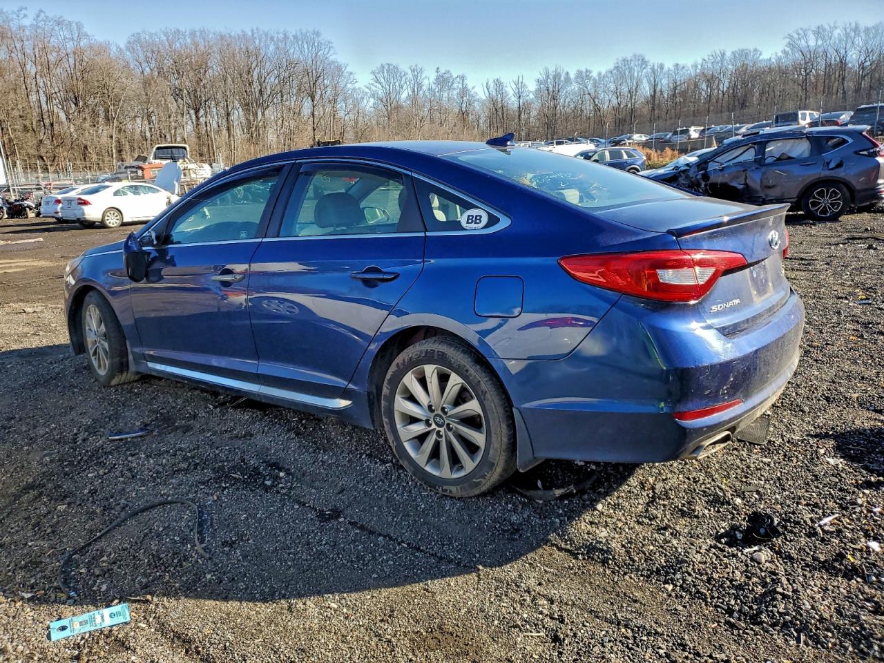 2015 Hyundai Sonata Sport Blue vin: 5NPE34AFXFH031887