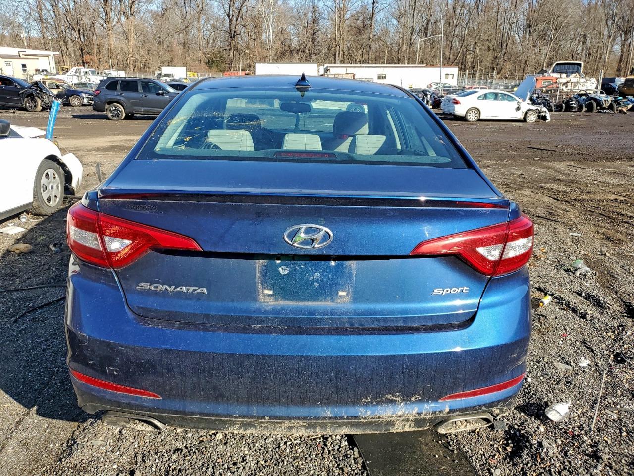 2015 Hyundai Sonata Sport Blue vin: 5NPE34AFXFH031887