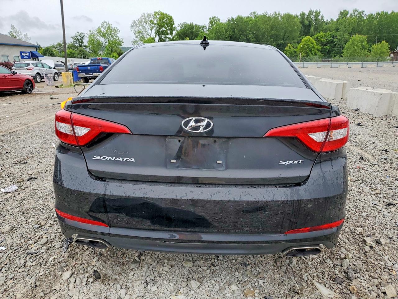 2015 Hyundai Sonata Sport Black vin: 5NPE34AFXFH034546
