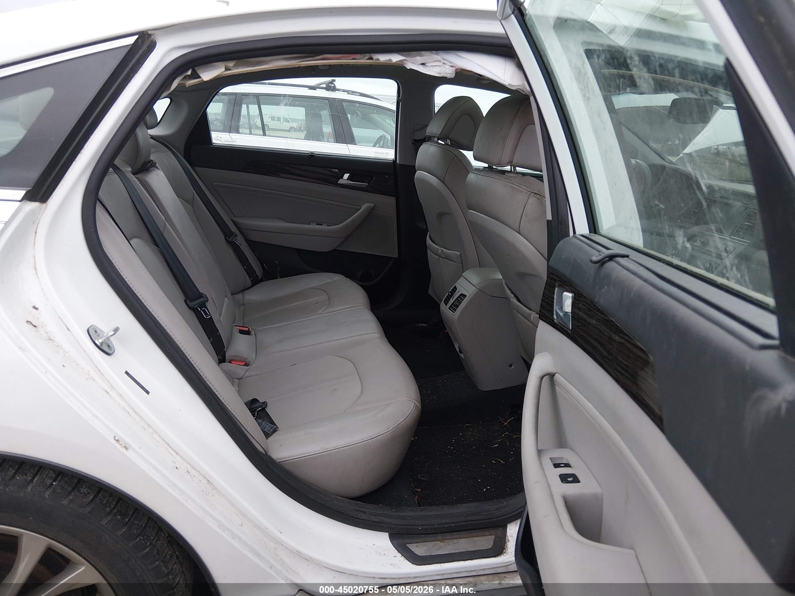2015 Hyundai Sonata Limited White vin: 5NPE34AFXFH044400