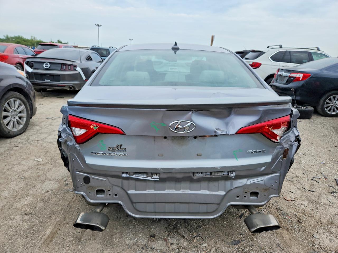 2015 Hyundai Sonata Sport Gray vin: 5NPE34AFXFH046860