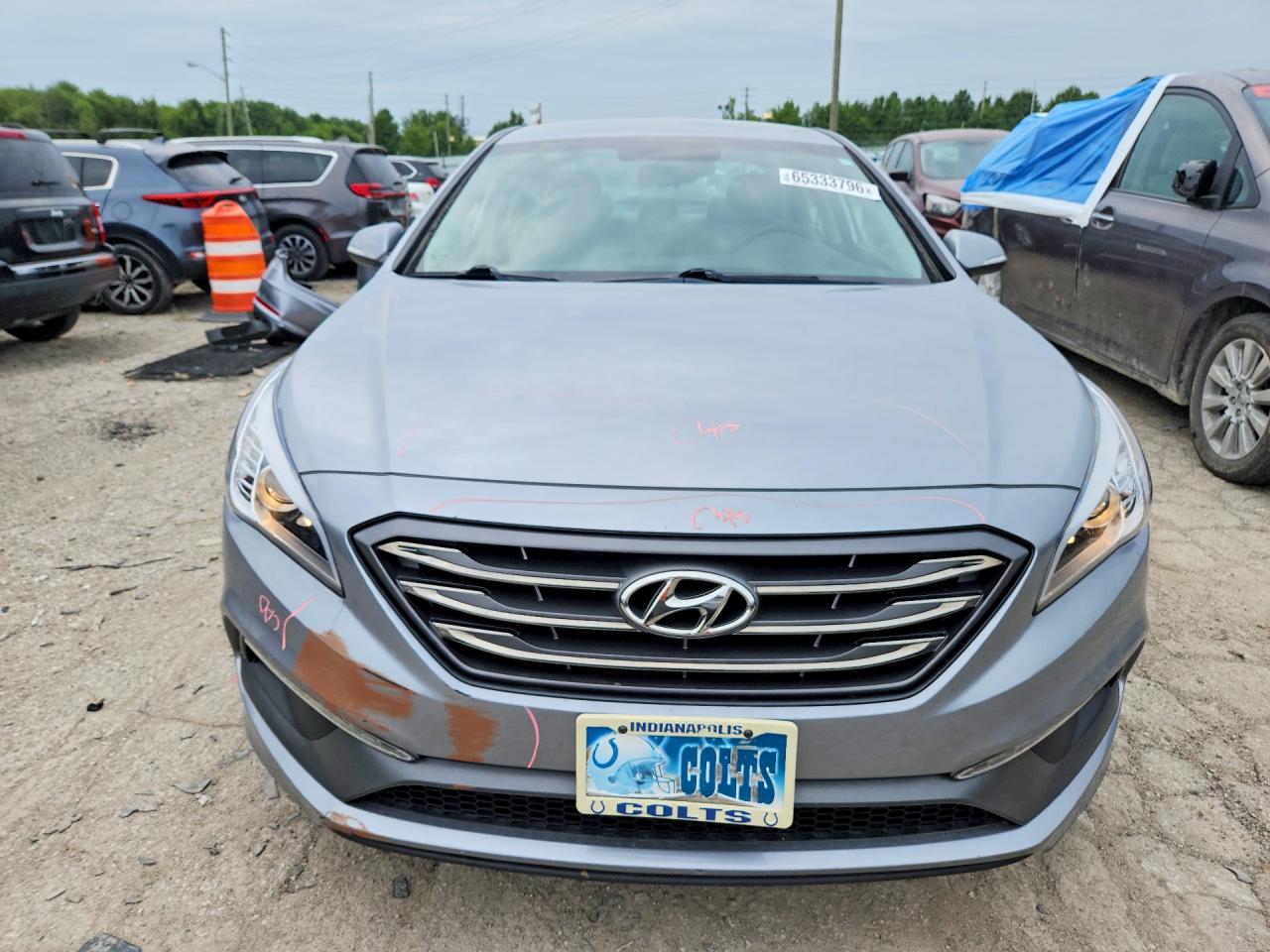 2015 Hyundai Sonata Sport Gray vin: 5NPE34AFXFH046860