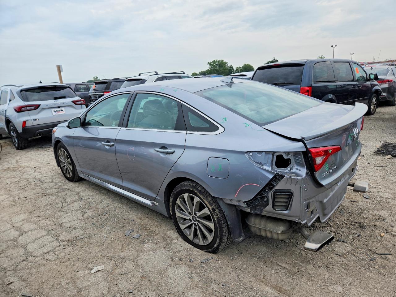 2015 Hyundai Sonata Sport Gray vin: 5NPE34AFXFH046860