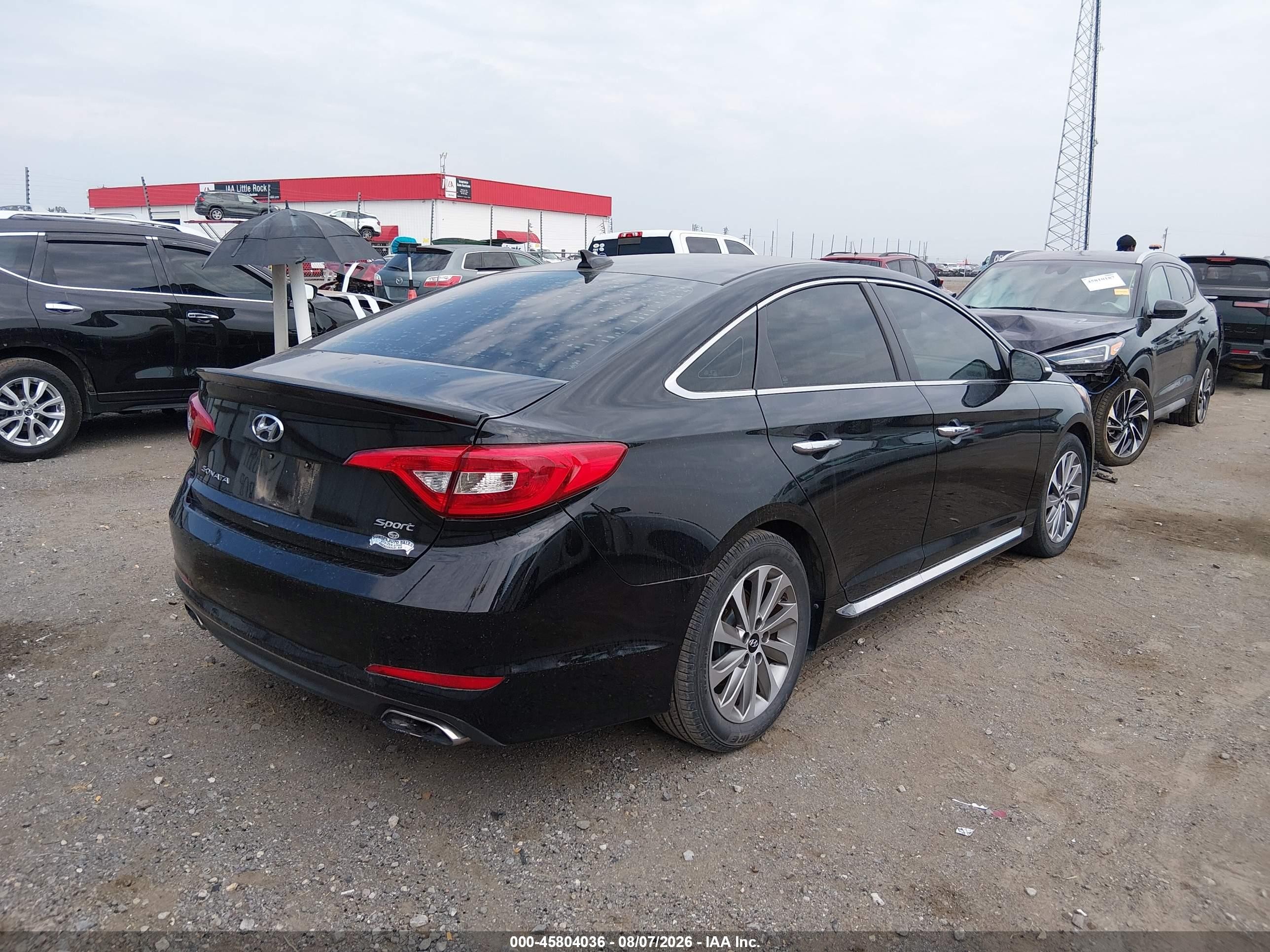 2015 Hyundai Sonata Sport Black vin: 5NPE34AFXFH051296