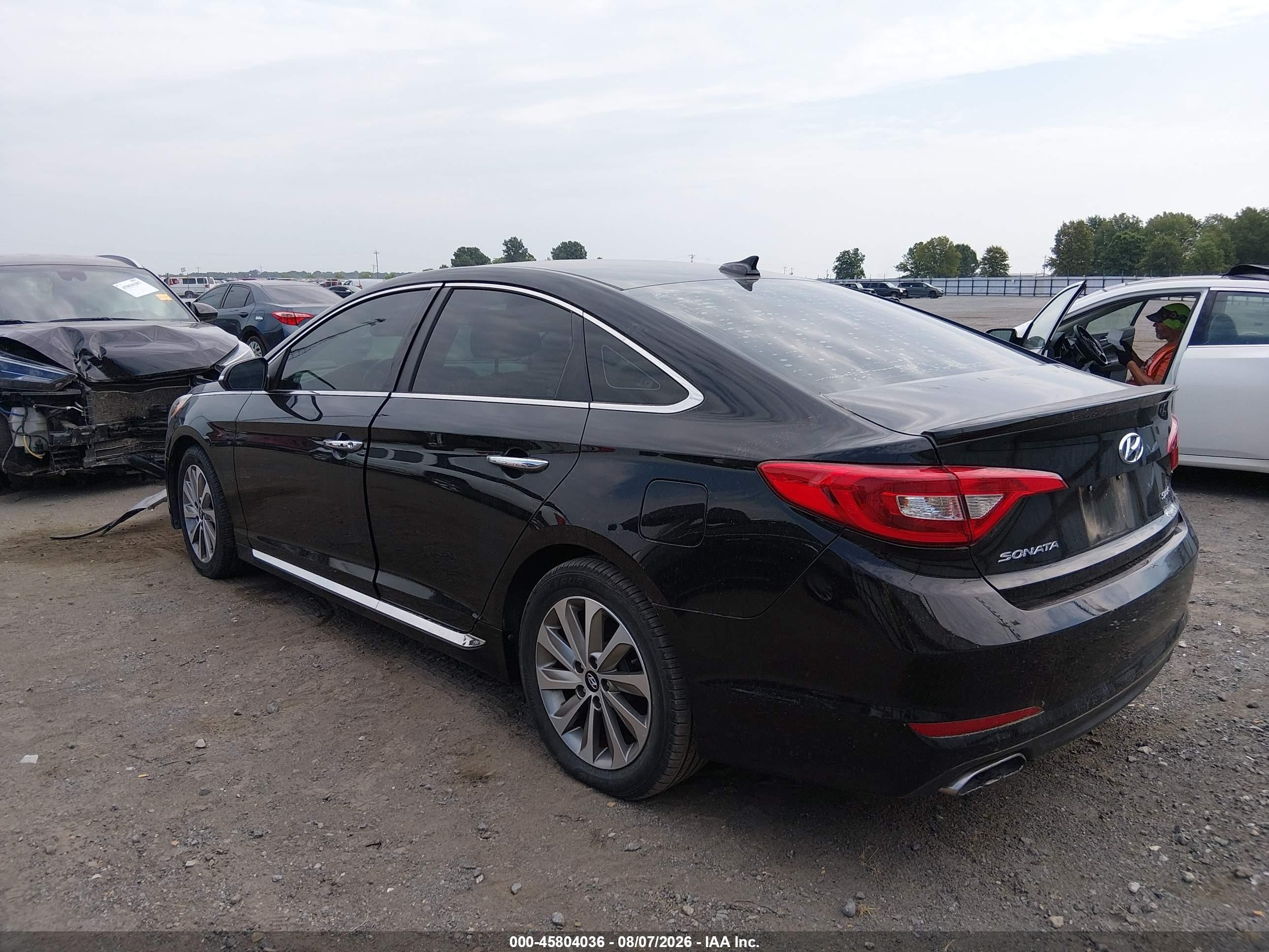 2015 Hyundai Sonata Sport Black vin: 5NPE34AFXFH051296