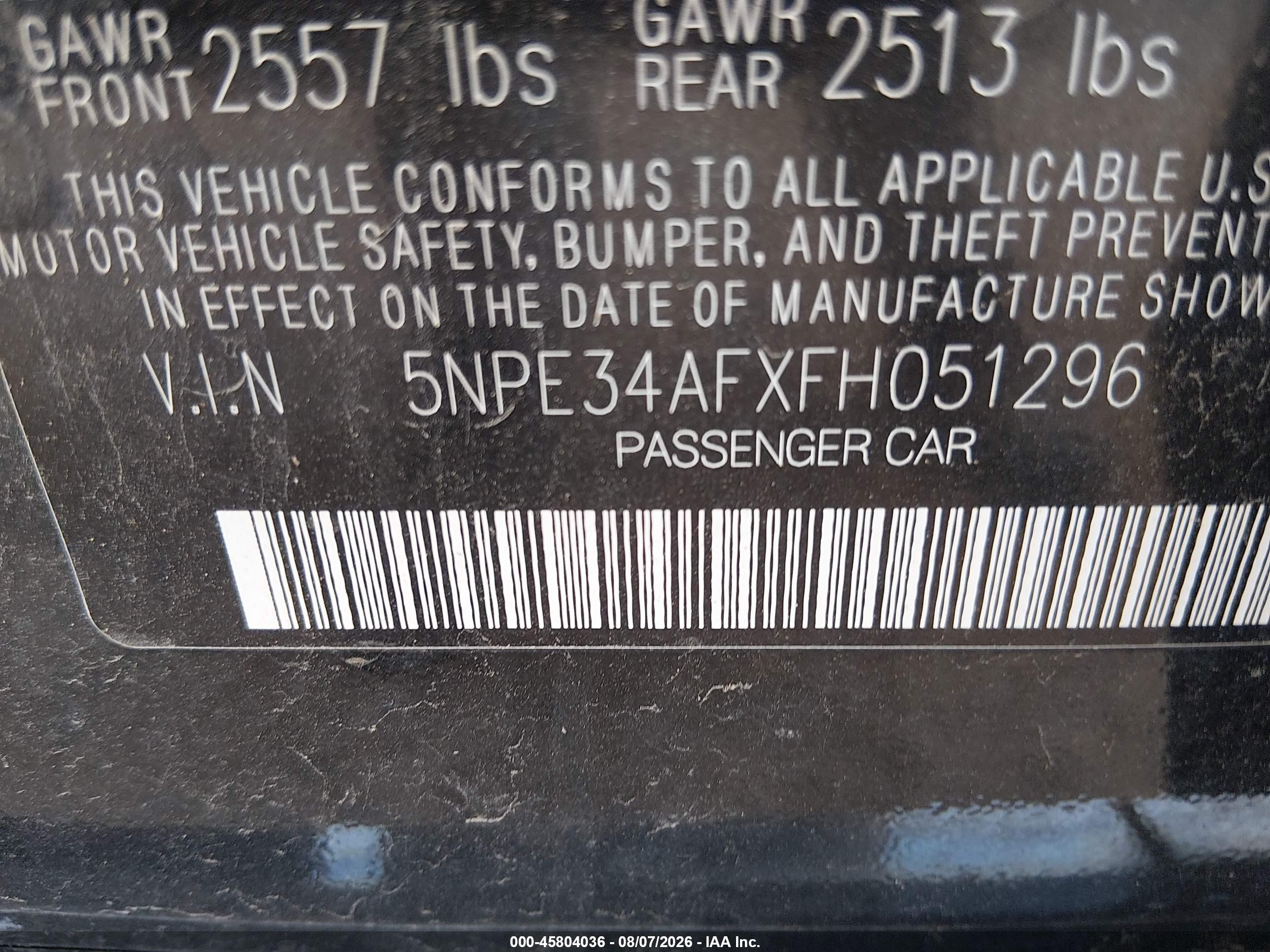 2015 Hyundai Sonata Sport Black vin: 5NPE34AFXFH051296