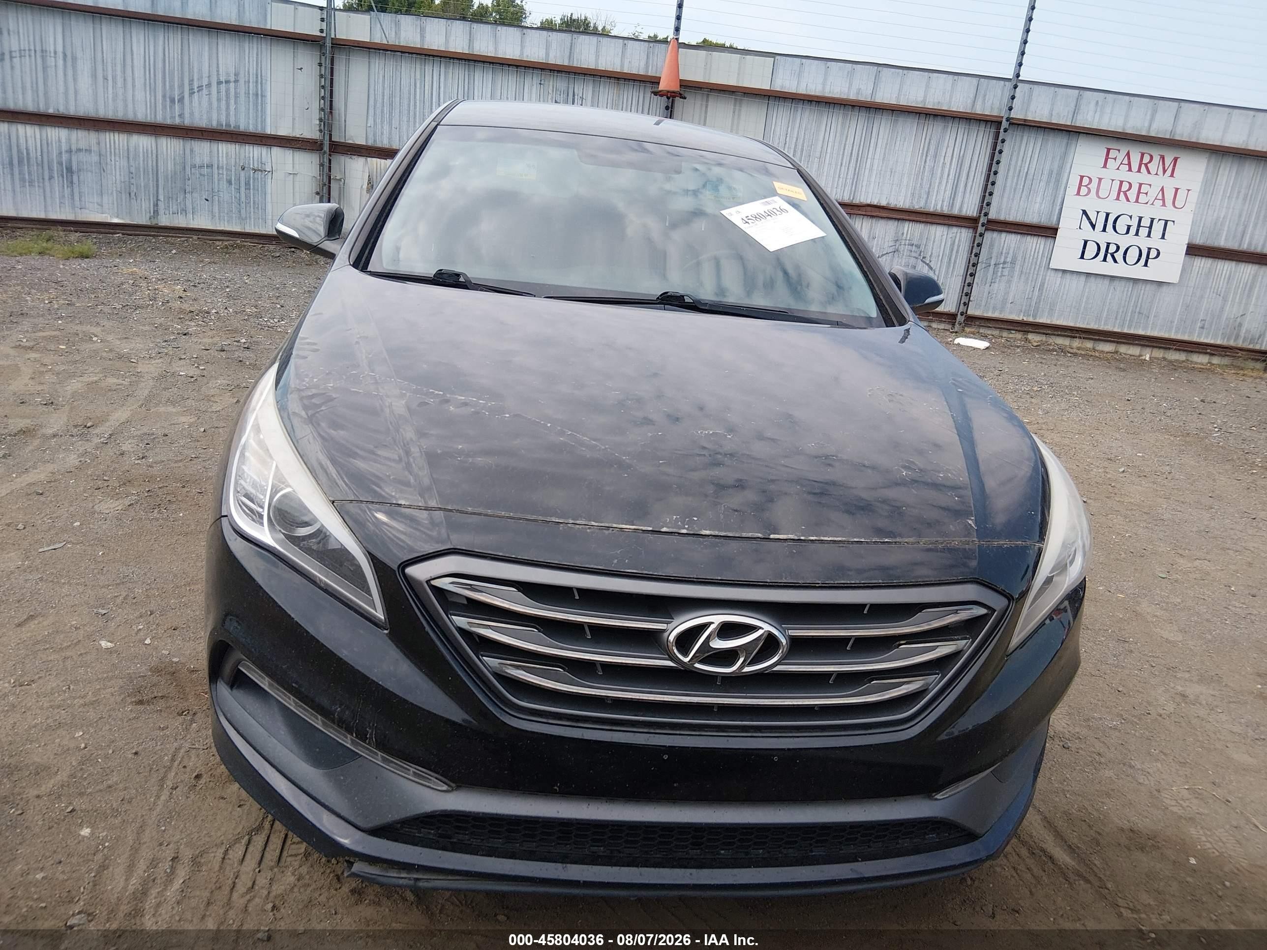 2015 Hyundai Sonata Sport Black vin: 5NPE34AFXFH051296