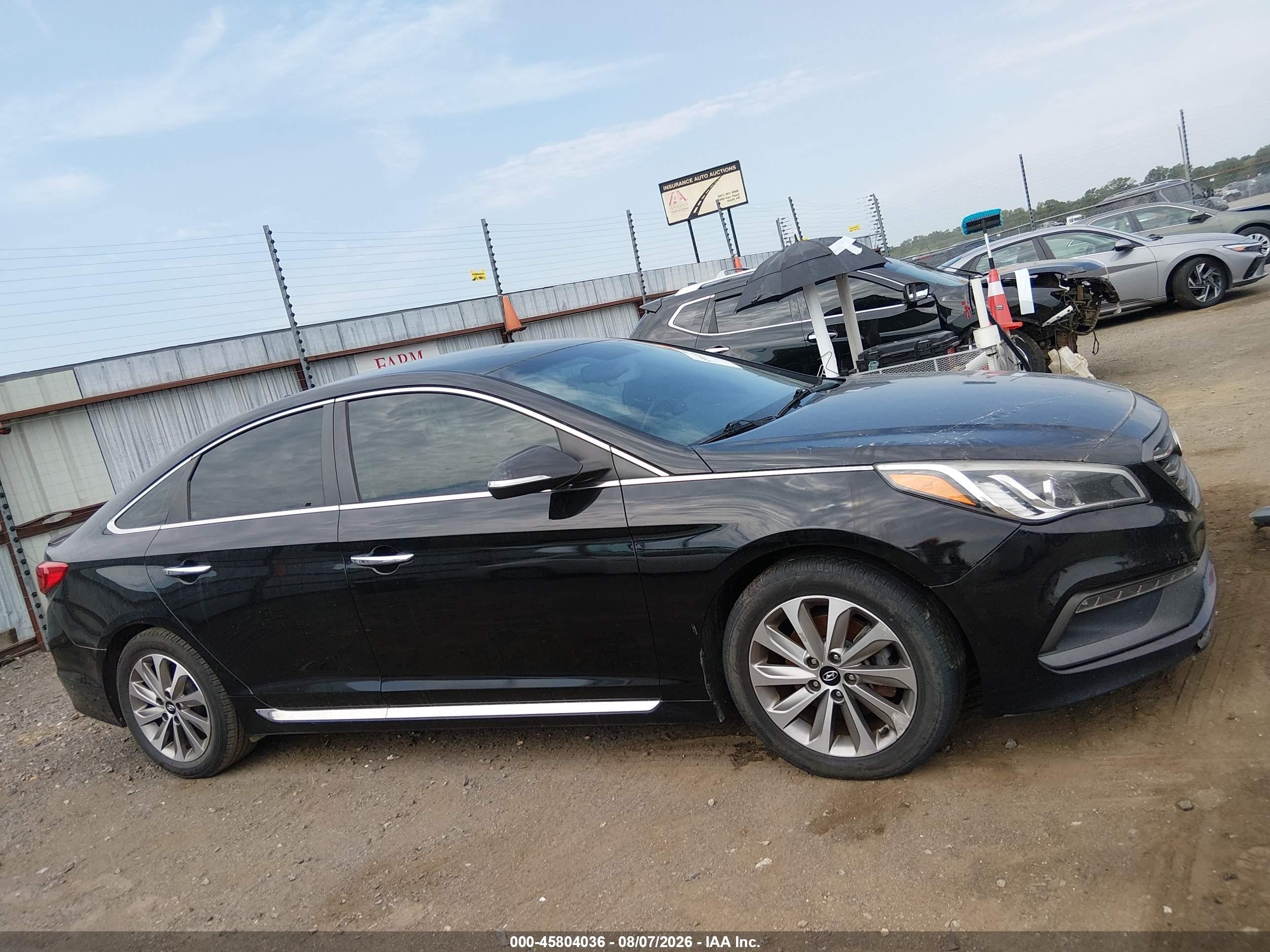 2015 Hyundai Sonata Sport Black vin: 5NPE34AFXFH051296
