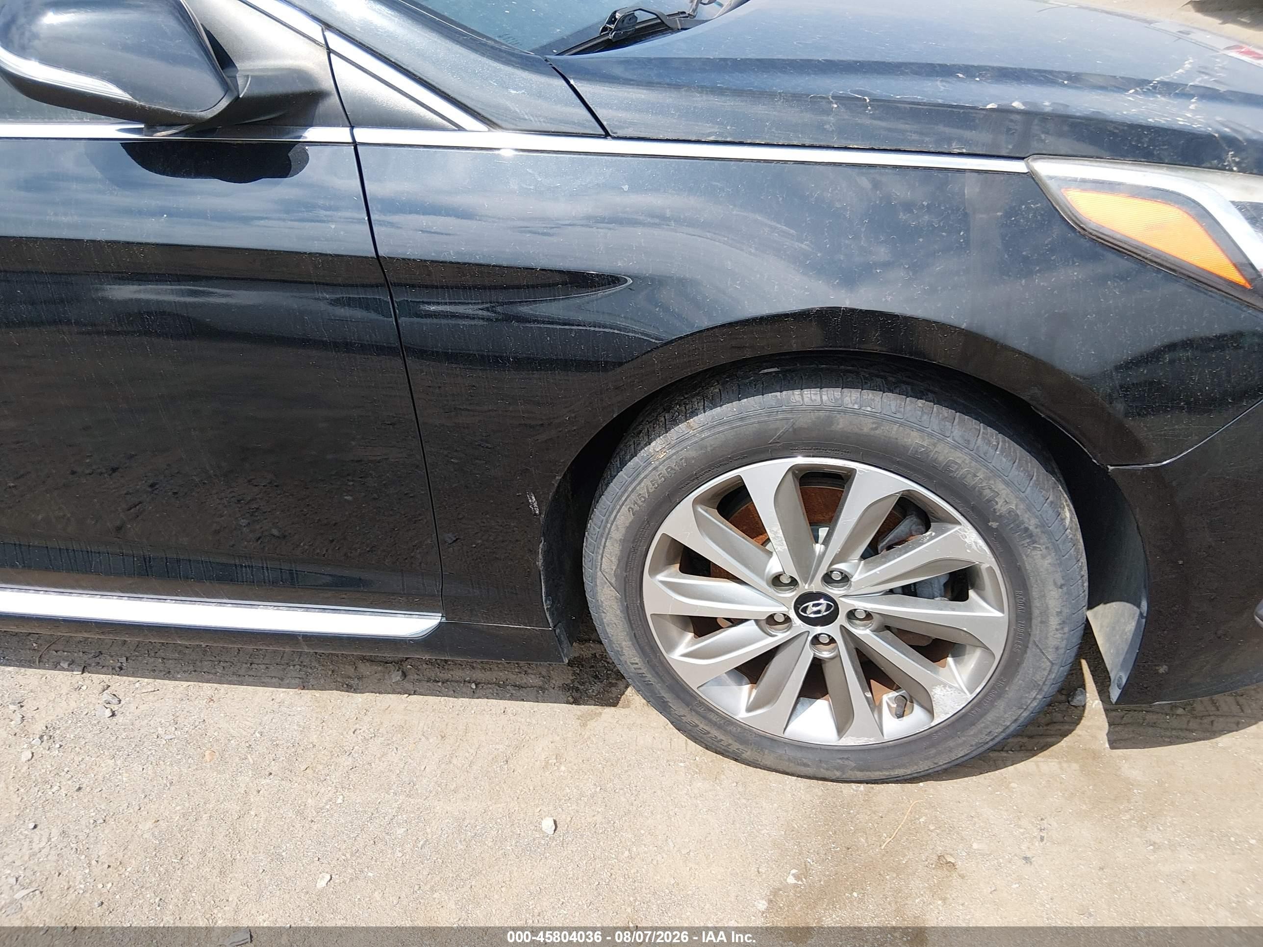 2015 Hyundai Sonata Sport Black vin: 5NPE34AFXFH051296