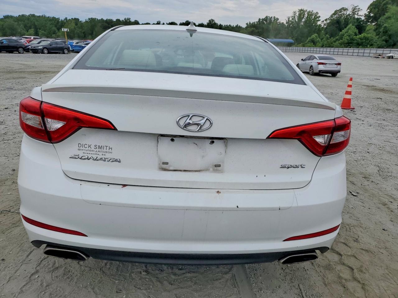 2015 Hyundai Sonata Sport White vin: 5NPE34AFXFH056689
