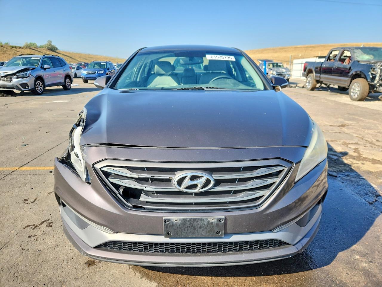 2015 Hyundai Sonata Sport Gray vin: 5NPE34AFXFH065585