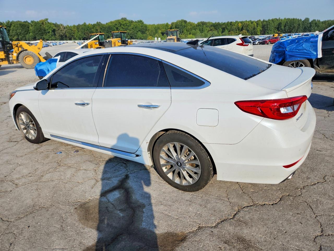 2015 Hyundai Sonata Limited White vin: 5NPE34AFXFH066784