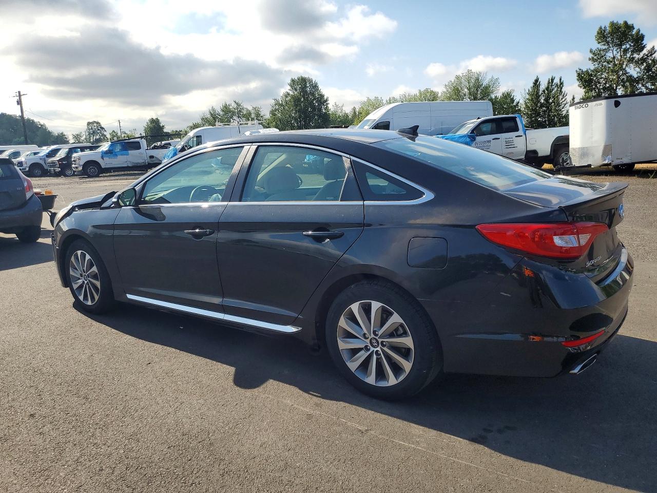 2015 Hyundai Sonata Sport Black vin: 5NPE34AFXFH070429
