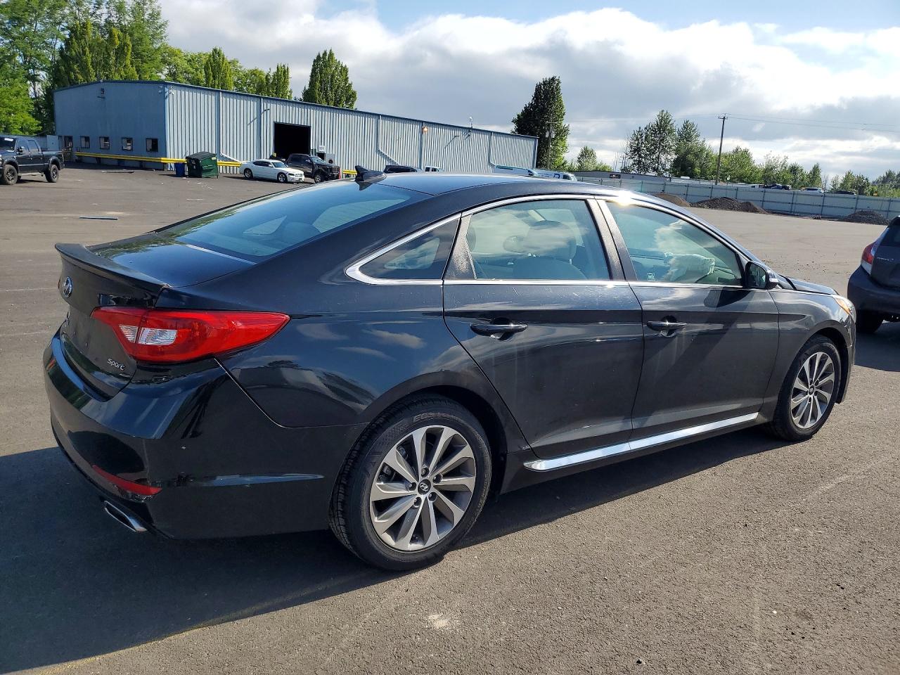 2015 Hyundai Sonata Sport Black vin: 5NPE34AFXFH070429