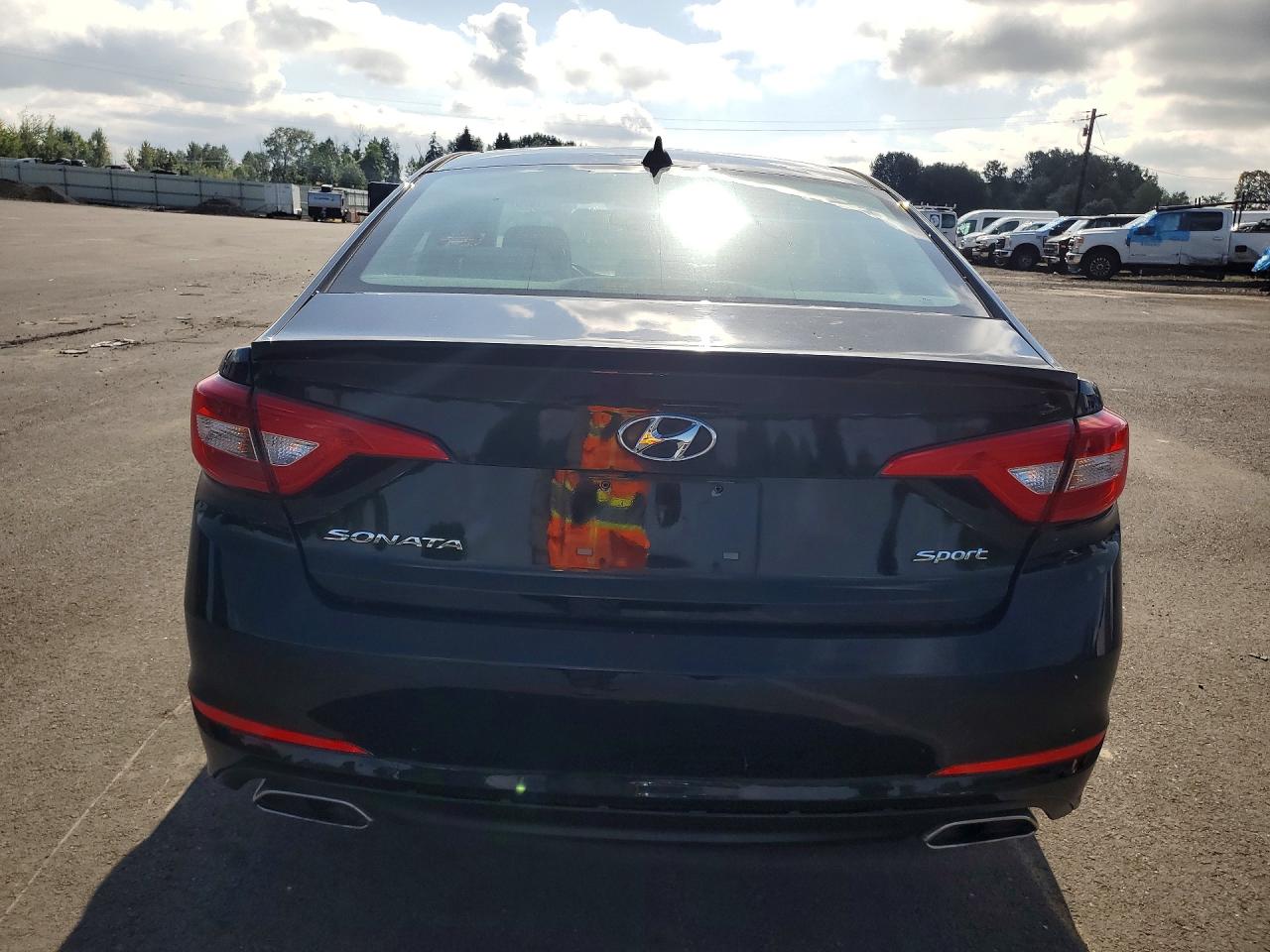 2015 Hyundai Sonata Sport Black vin: 5NPE34AFXFH070429