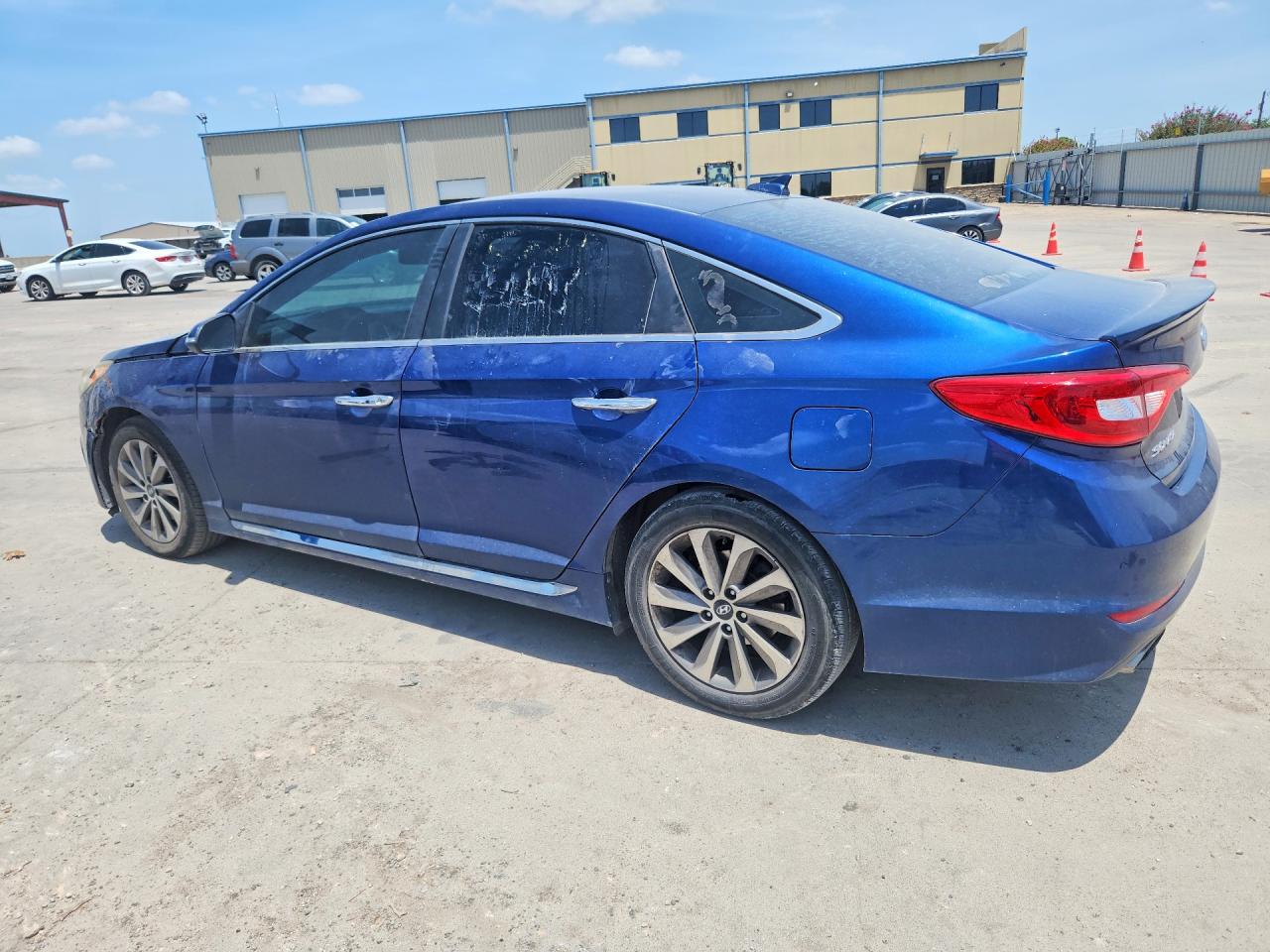 2015 Hyundai Sonata Sport Синий vin: 5NPE34AFXFH080247