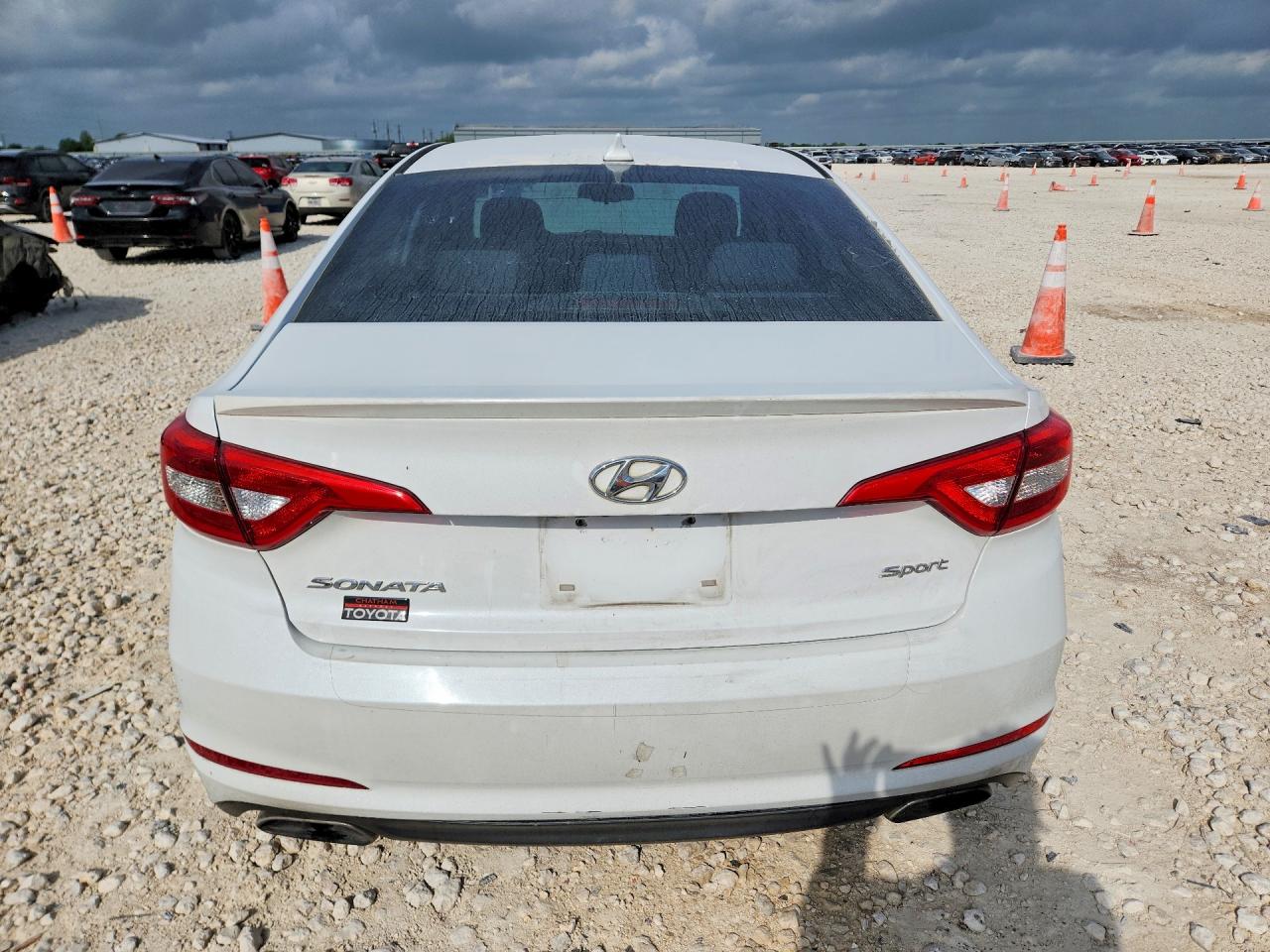 2015 Hyundai Sonata White vin: 5NPE34AFXFH080734